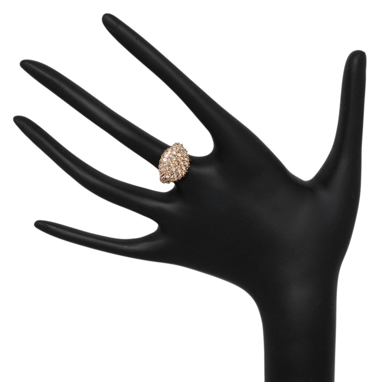 David Yurman 18K Rose Gold & Cognac Diamond Signature Pinky Ring Designer Jewellery David Yurman