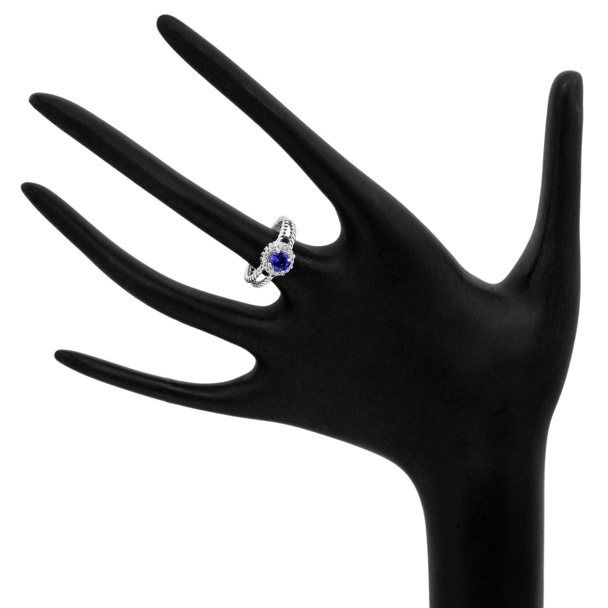 14K White Gold Diamond Tanzanite Ring Fine Jewellery Modaselle