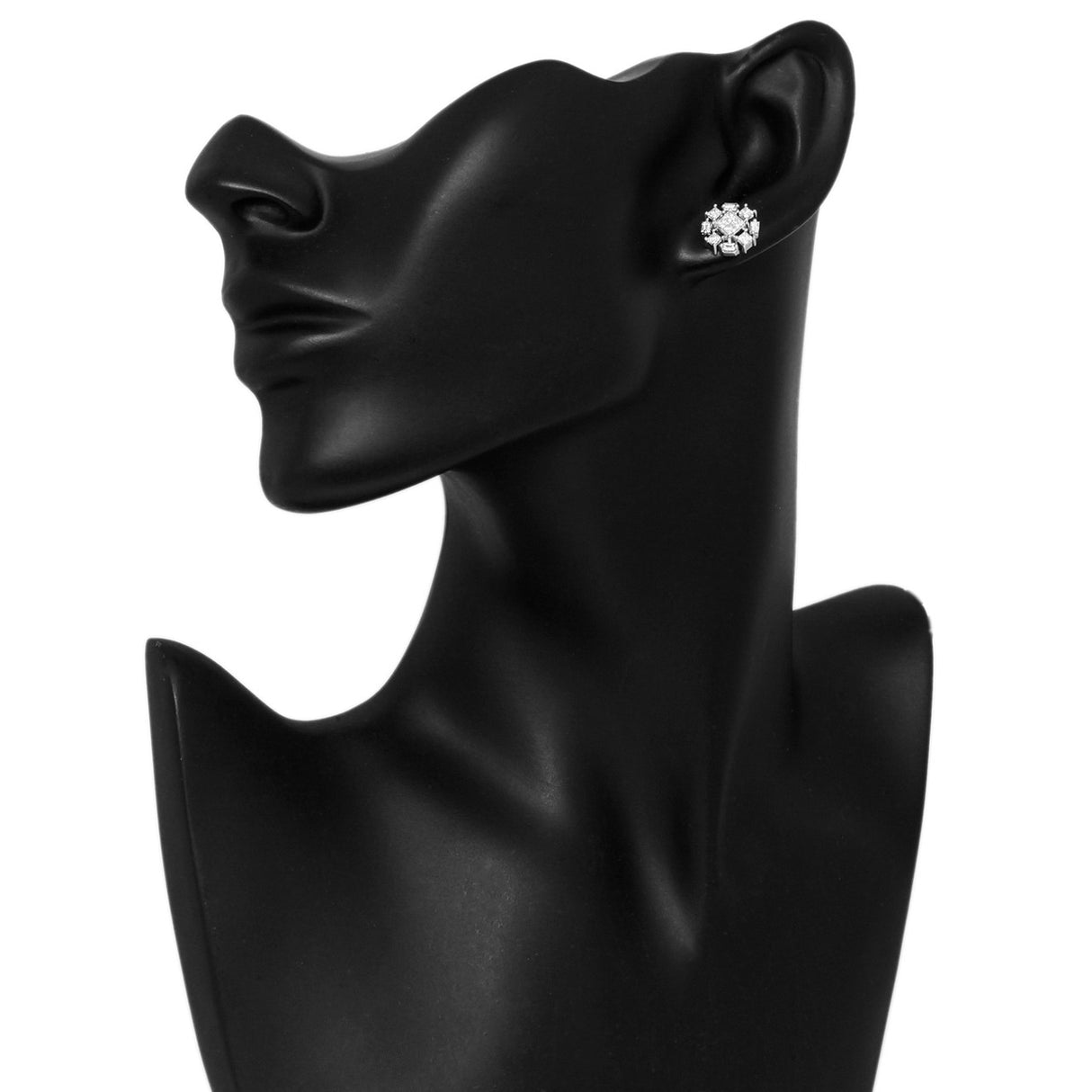 18K White Gold 1.58 Carat Diamond Earrings Fine Jewellery Modaselle