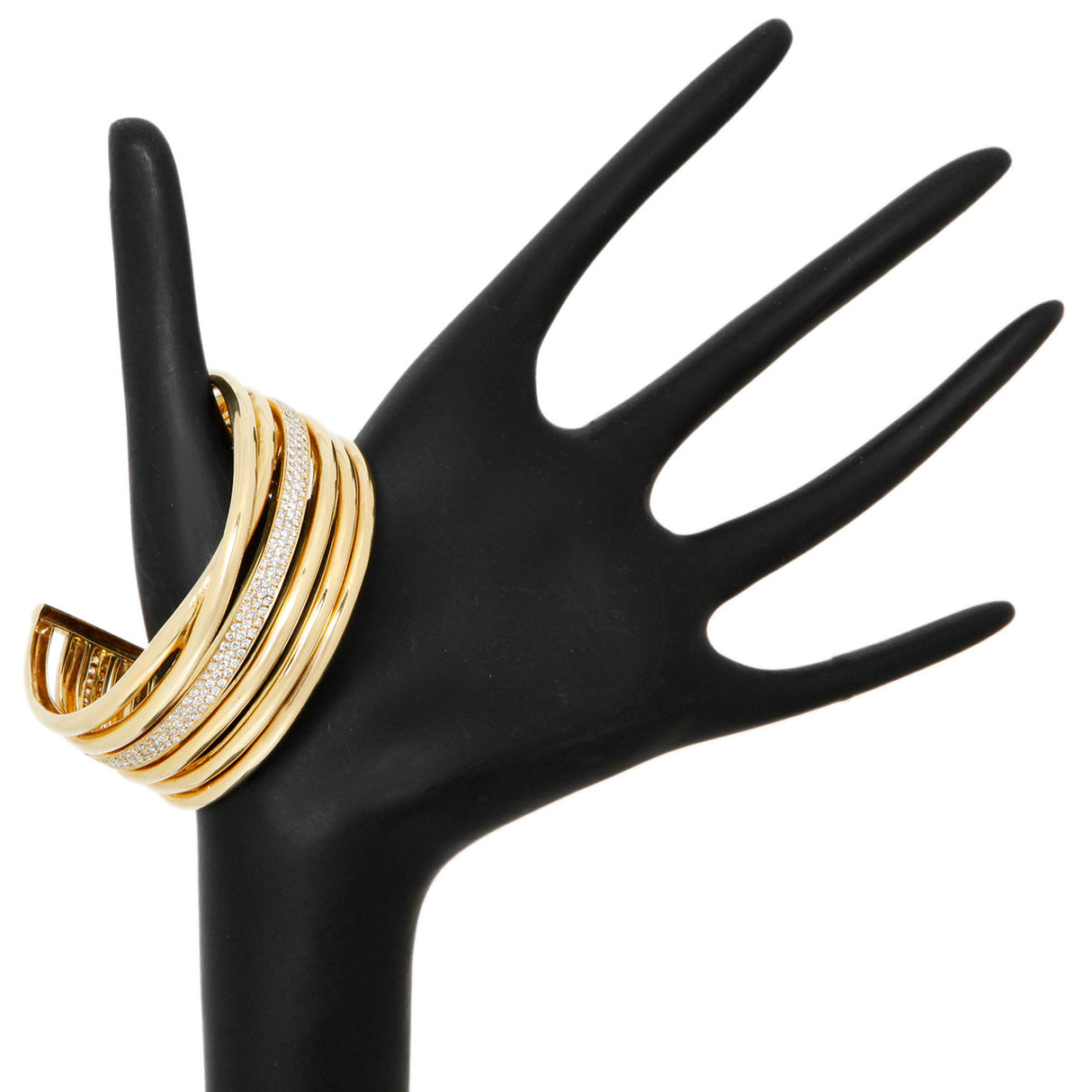 18K Yellow Gold 2.60 Carat Diamond Bracelet Fine Jewellery Modaselle