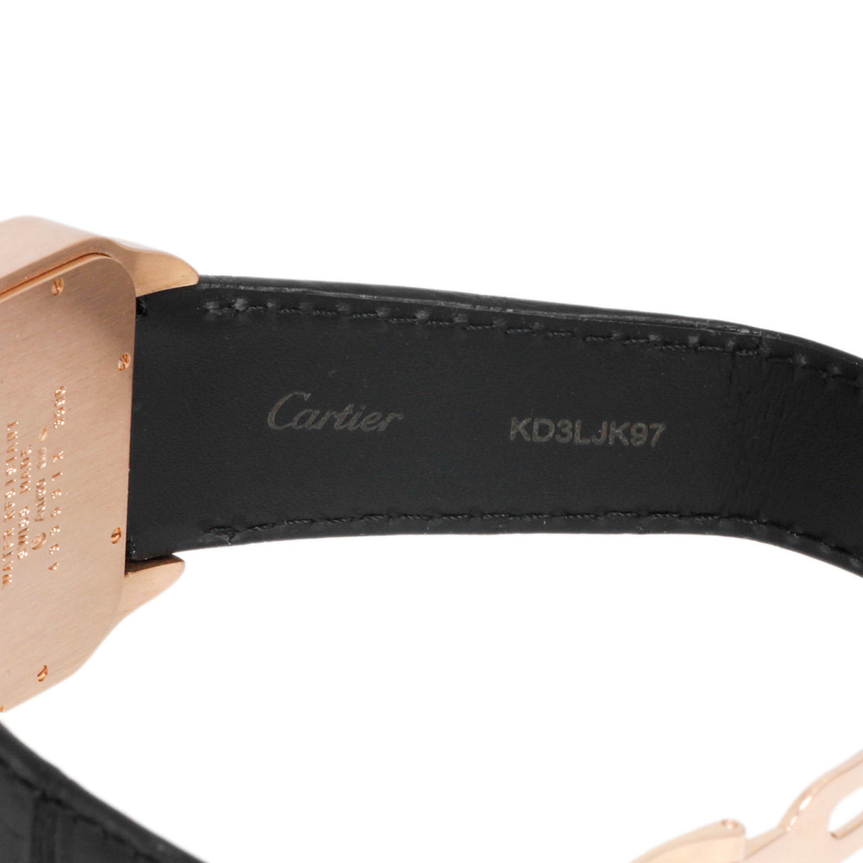 Cartier 18K Rose Gold Santos Dumont Power Reserve W2020067 Watches Cartier