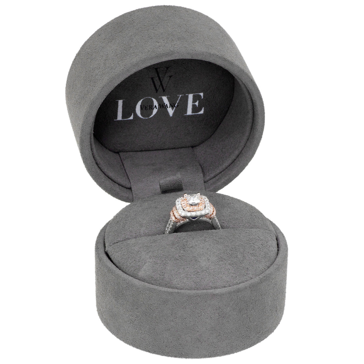 14K White Gold Vera Wang Princess Cut Diamond Ring Fine Jewellery Modaselle