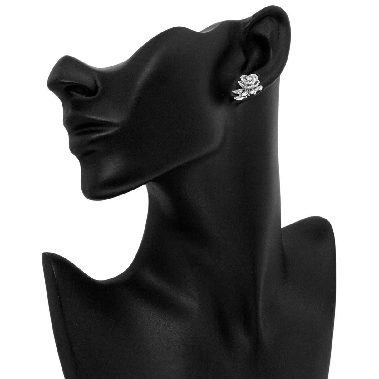 18K White Gold Blossom 1.66 Carat Diamond Earrings Fine Jewellery Modaselle