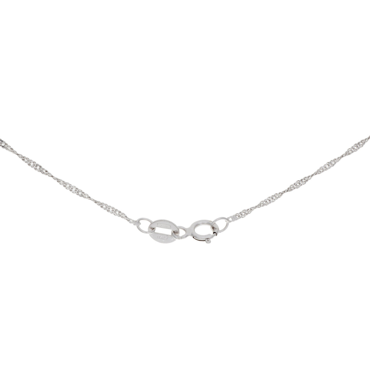 18K White Gold Diamond Ruby Pendant Necklace Fine Jewellery Modaselle