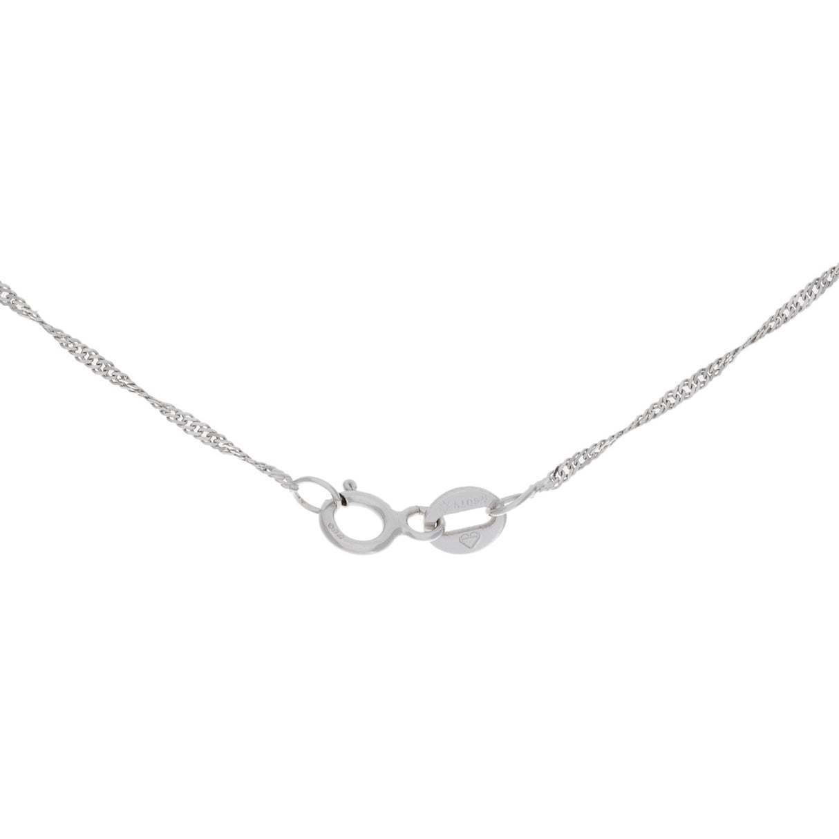 18K White Gold Diamond Ruby Pendant Necklace Fine Jewellery Modaselle