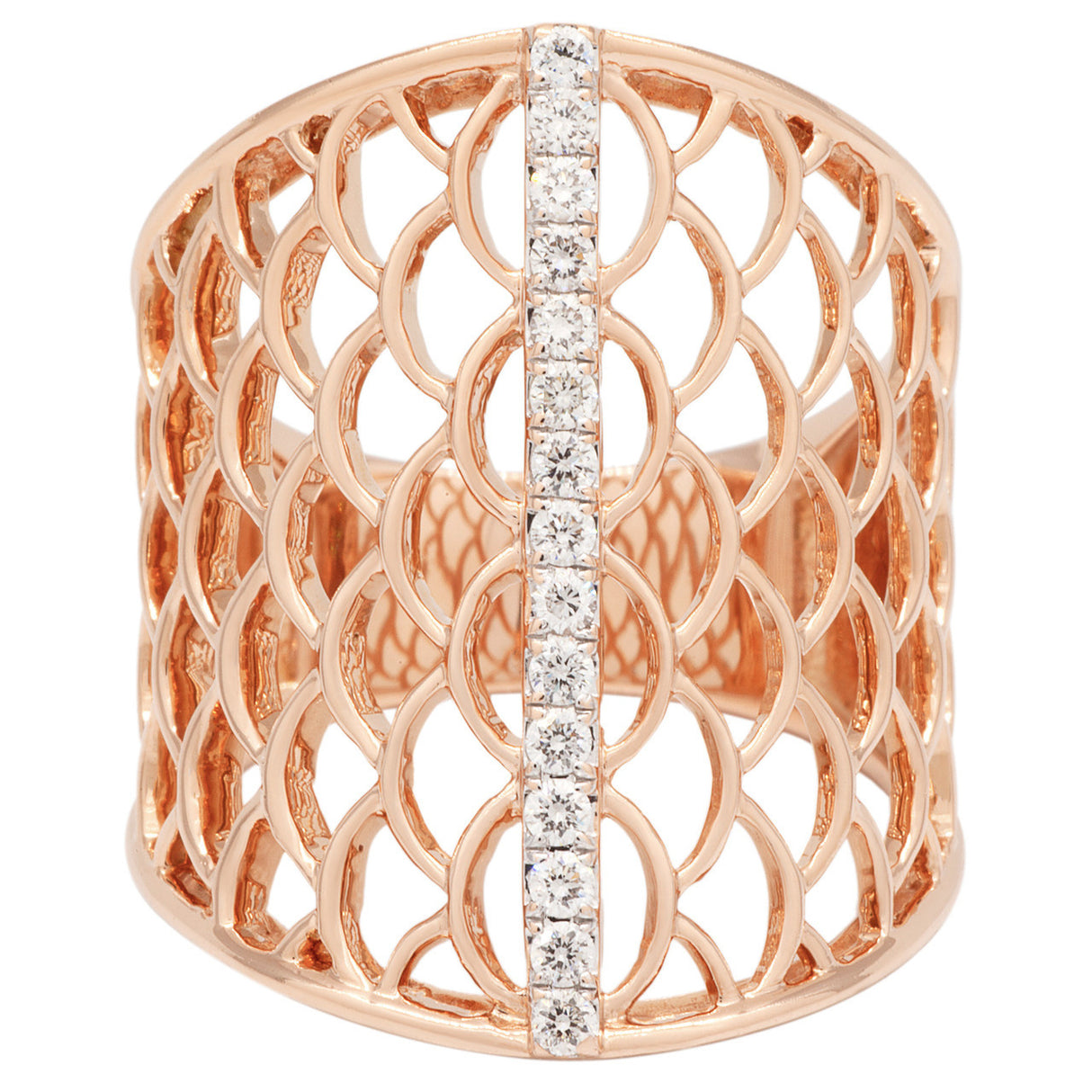 14K Rose Gold 0.22 Carat Diamond Ring Fine Jewellery Modaselle