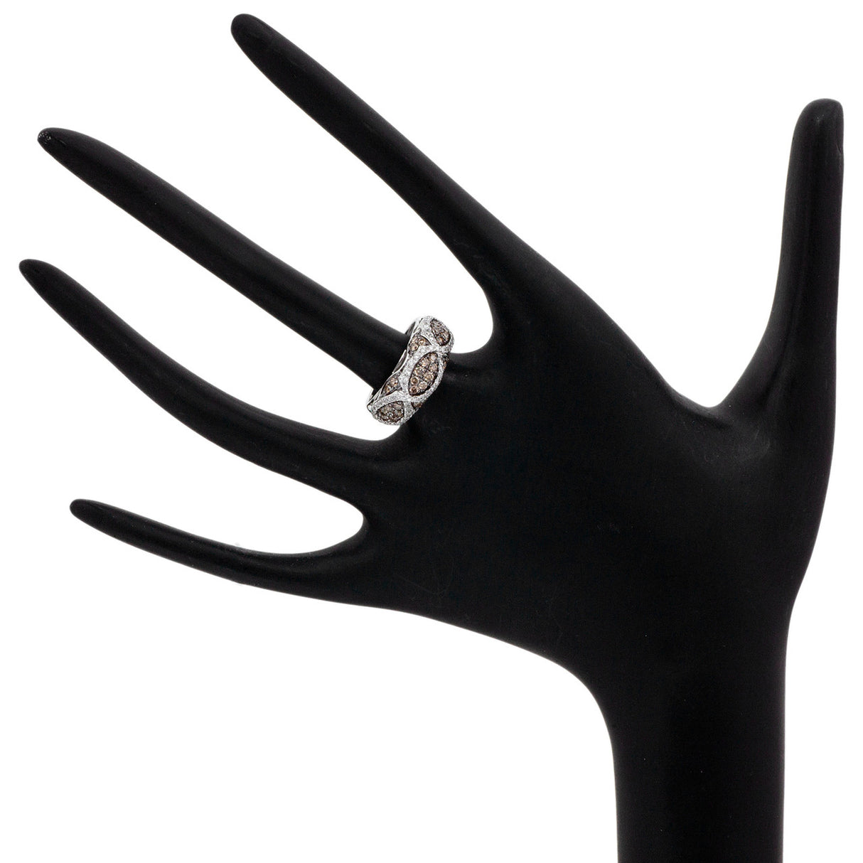 14K White Gold Fancy Brown Diamond Ring Fine Jewellery Modaselle