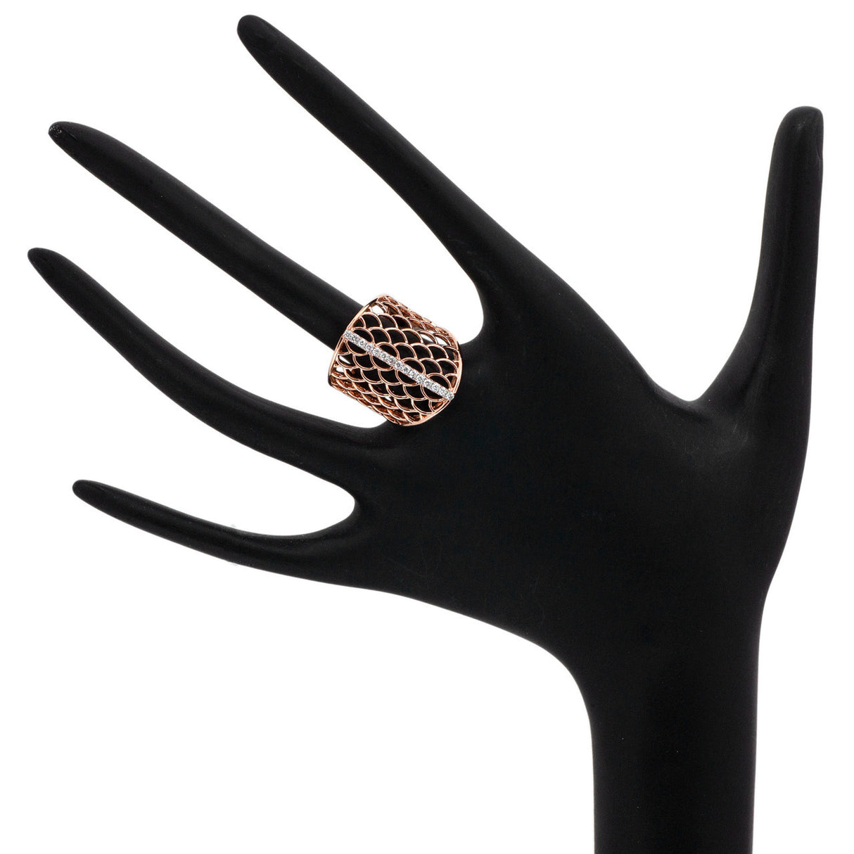 14K Rose Gold 0.22 Carat Diamond Ring Fine Jewellery Modaselle