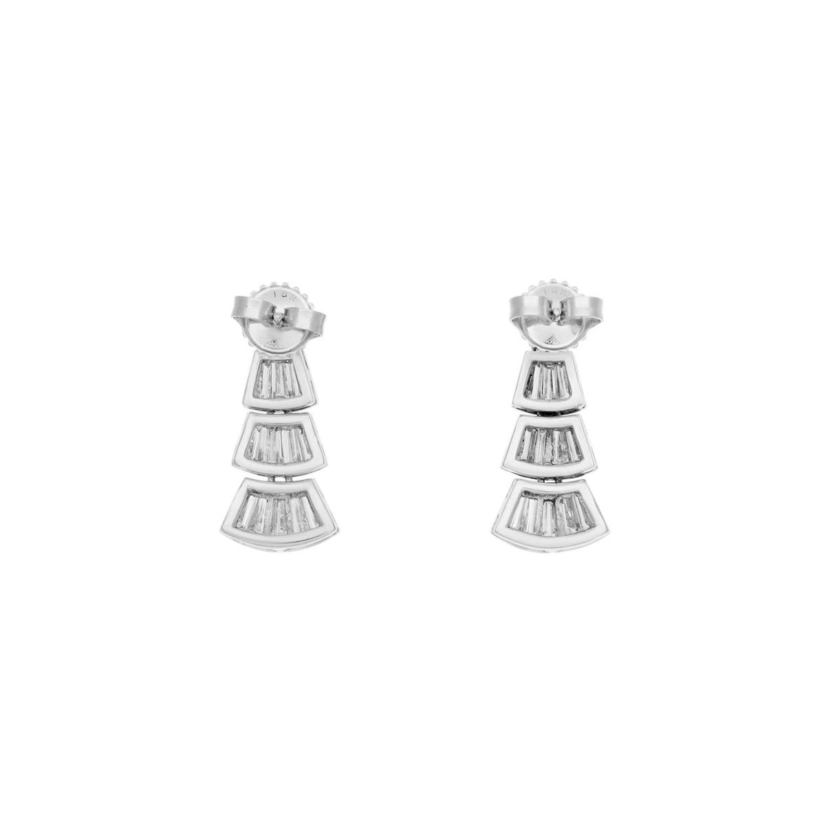 18K White Gold 2.02 Carat Diamond Earrings Fine Jewellery Modaselle