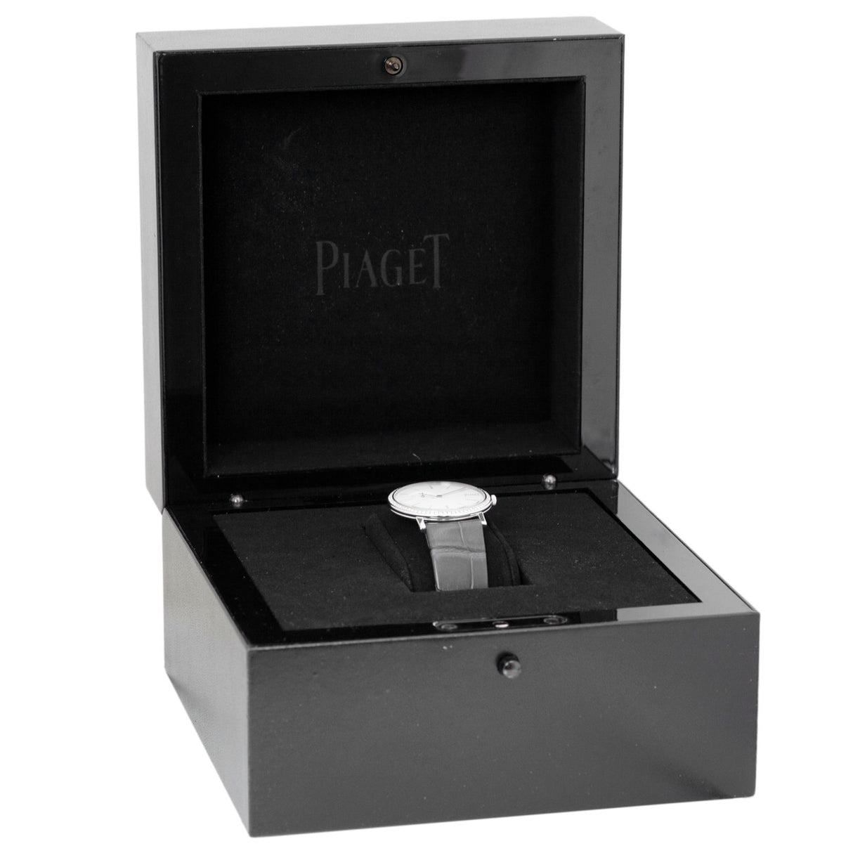 Piaget 18K White Gold Diamond 34mm Altiplano Watch GOA39106 Watches Piaget