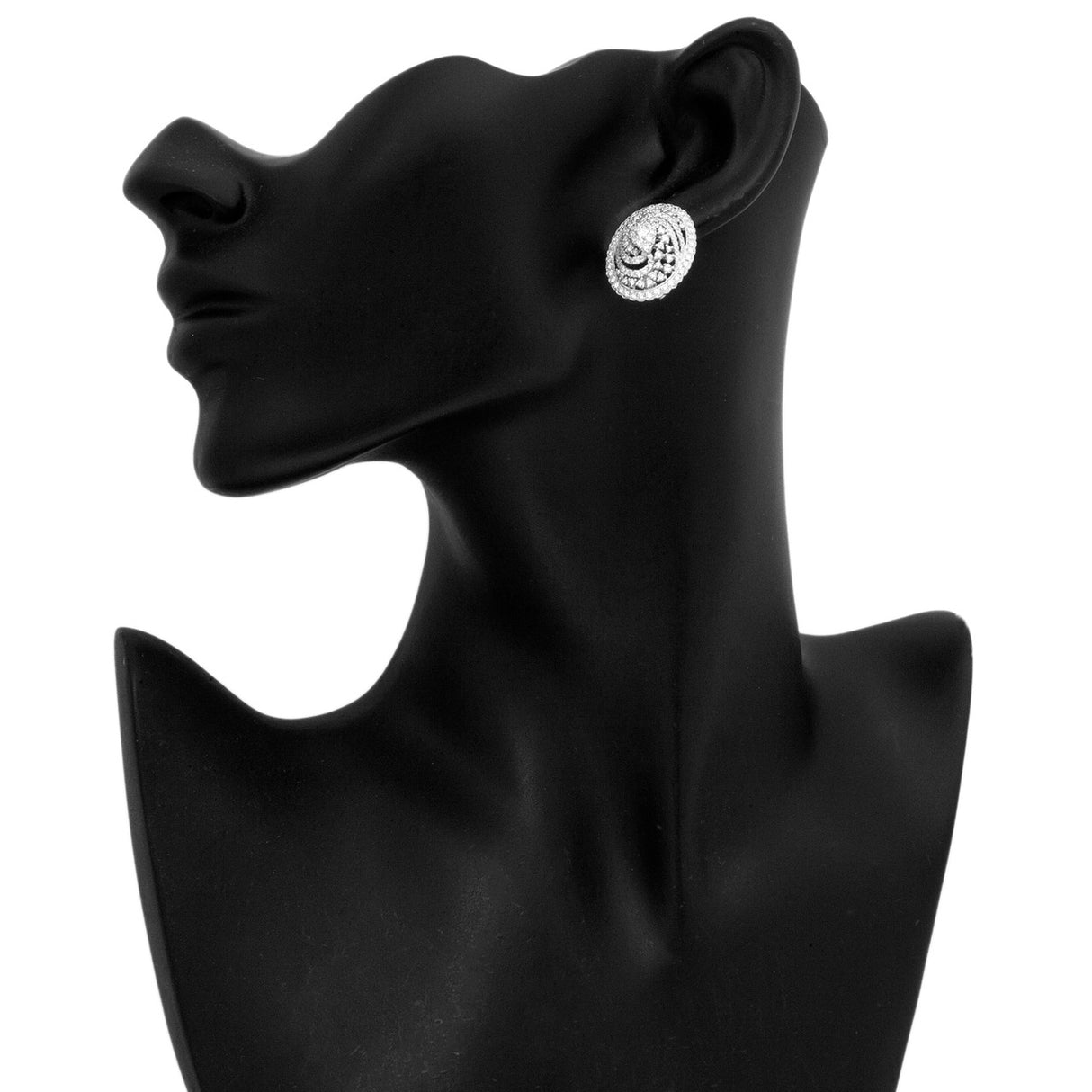 18K White Gold 3.08 Carat Diamond Earrings Fine Jewellery Modaselle