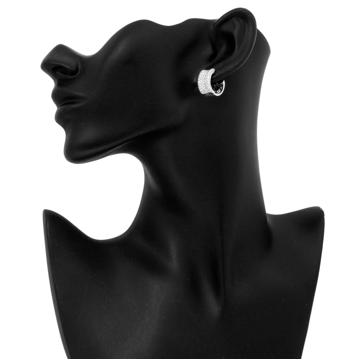 18K White Gold 2.58 Carat Diamond Earrings Fine Jewellery Modaselle