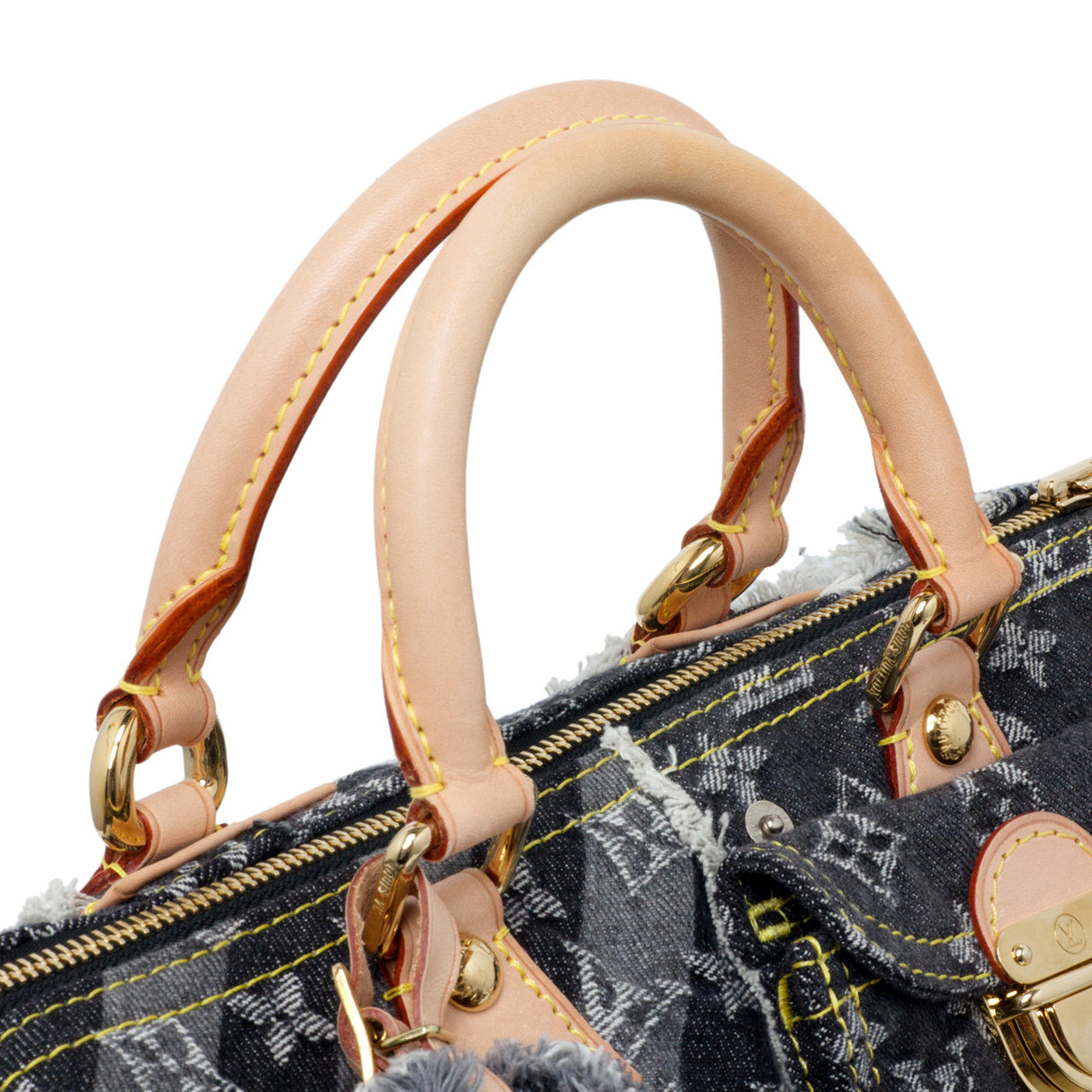 Louis Vuitton Denim Patchwork Speedy 30 Handbags Louis Vuitton