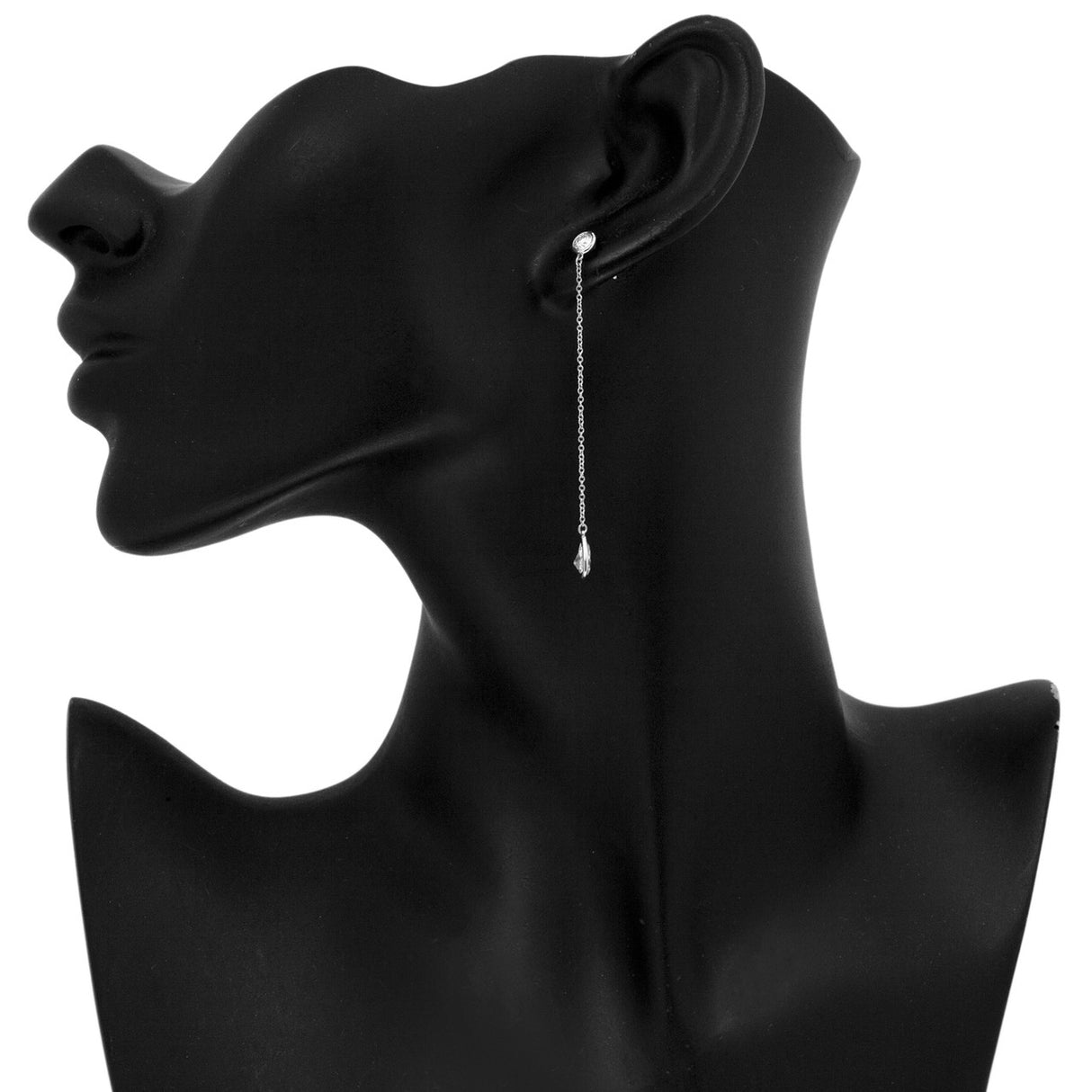 Tiffany & Co. Platinum Diamond by the Yard Drop Earrings Designer Jewellery Tiffany and Co