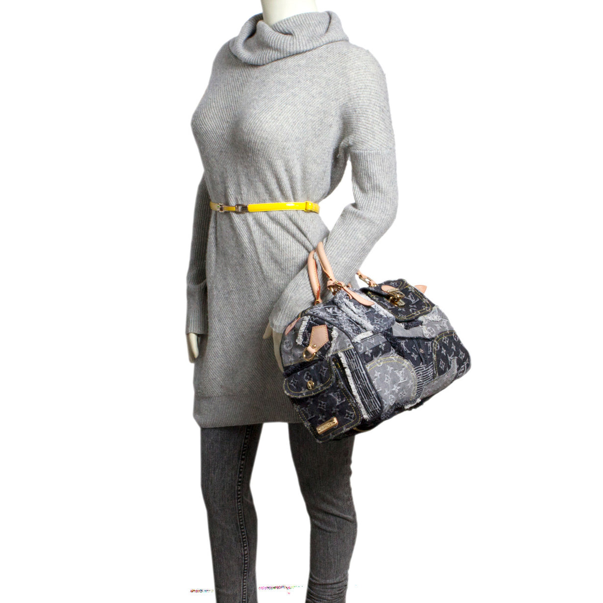 Louis Vuitton Denim Patchwork Speedy 30 Handbags Louis Vuitton