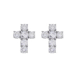 14K White Gold 2.50 Carat Diamond Earrings