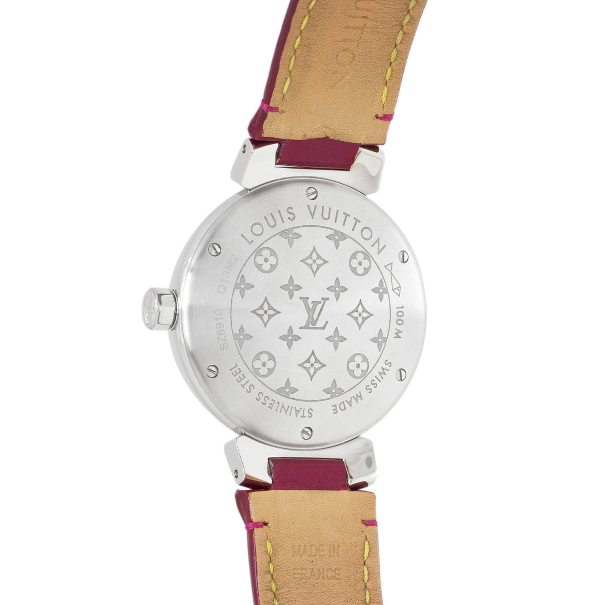 Louis Vuitton Stainless Steel & Diamond Tambour Attraction Ladies Watch Louis Vuitton