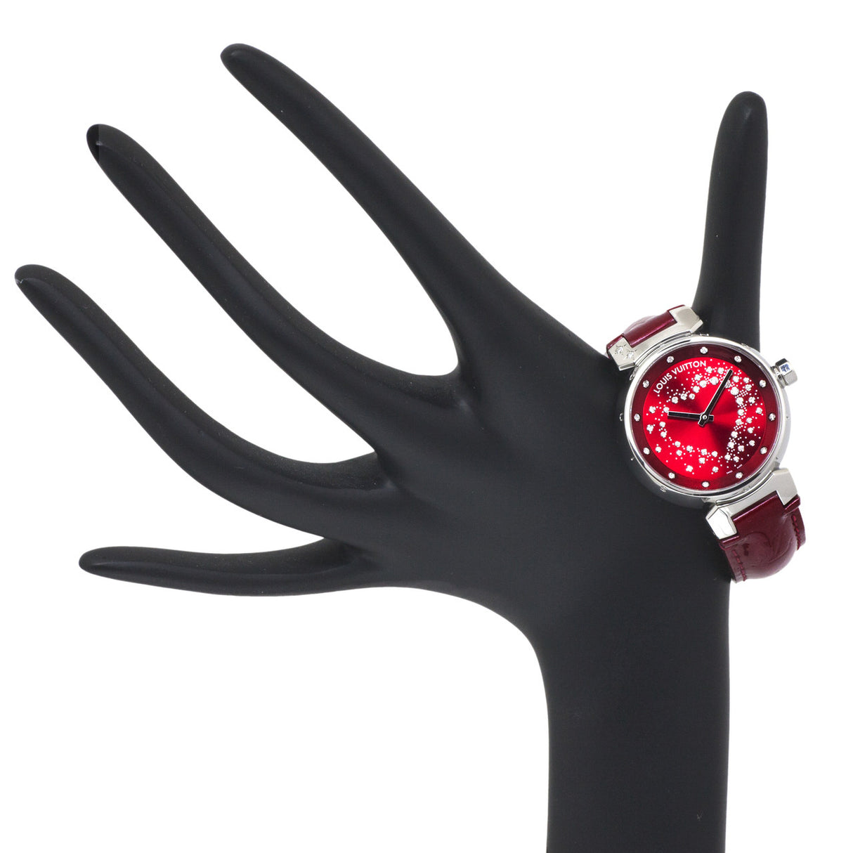 Louis Vuitton Stainless Steel & Diamond Tambour Attraction Ladies Watch Louis Vuitton