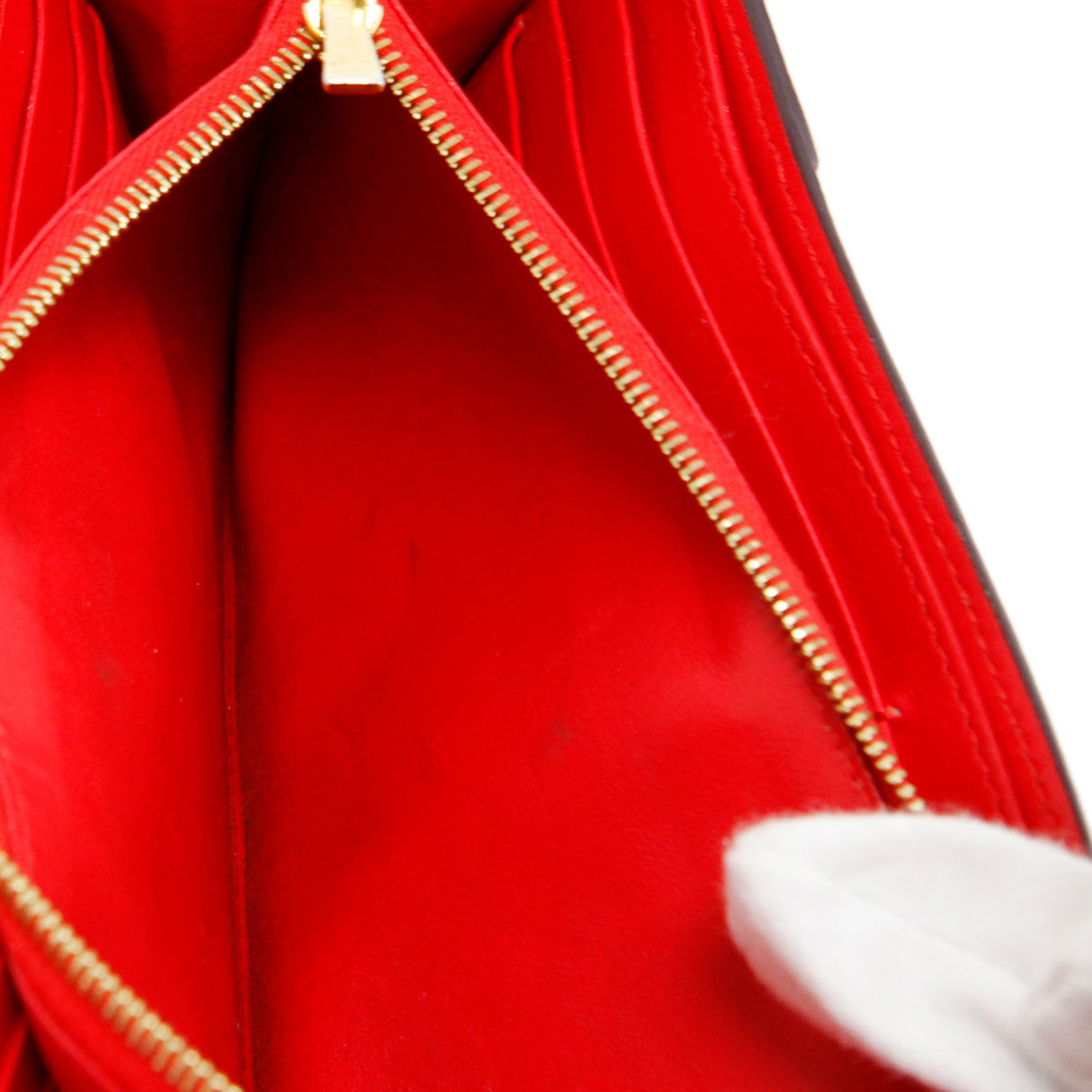 Celine Red Drummed Calfskin Large Multifunction Flap Wallet Accessories Celine