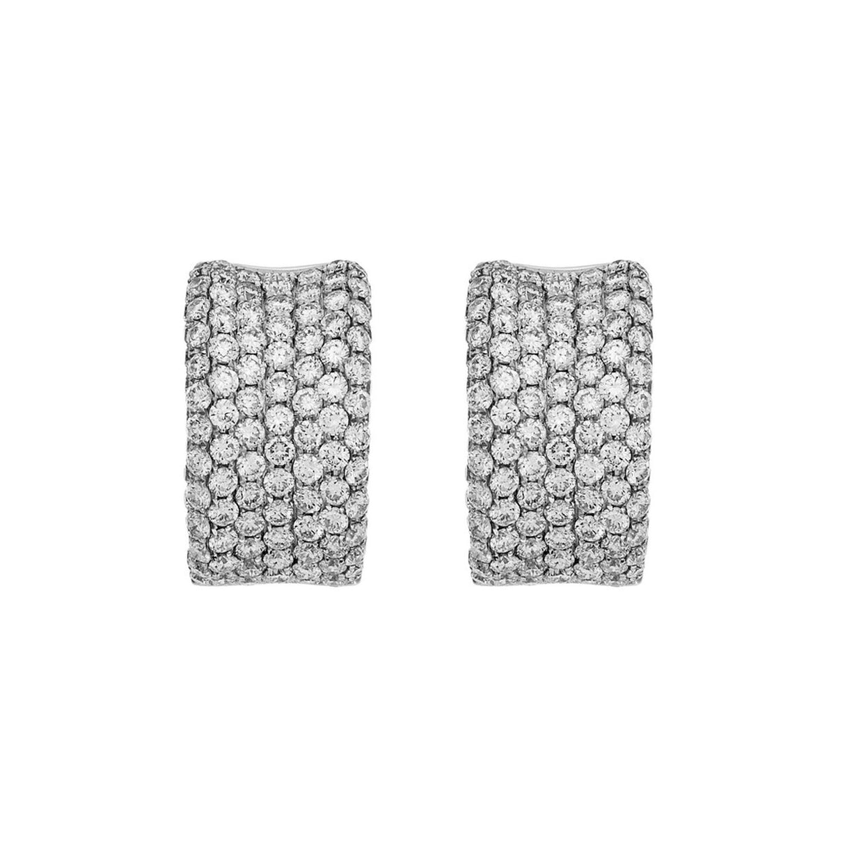 18K White Gold 2.58 Carat Diamond Earrings Fine Jewellery Modaselle