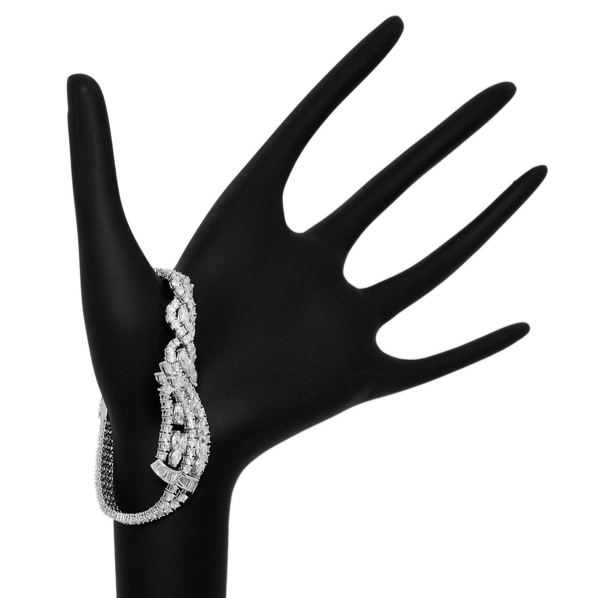 18K White Gold 9.08 Carat Diamond Bracelet Fine Jewellery Modaselle