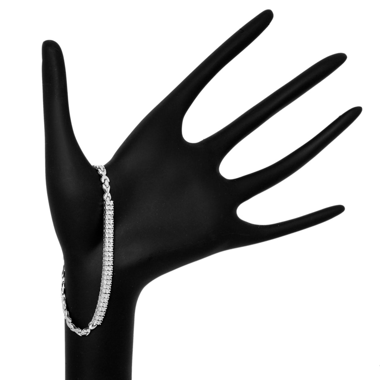 18K White Gold 1.58 Carat Diamond Bracelet Fine Jewellery Modaselle