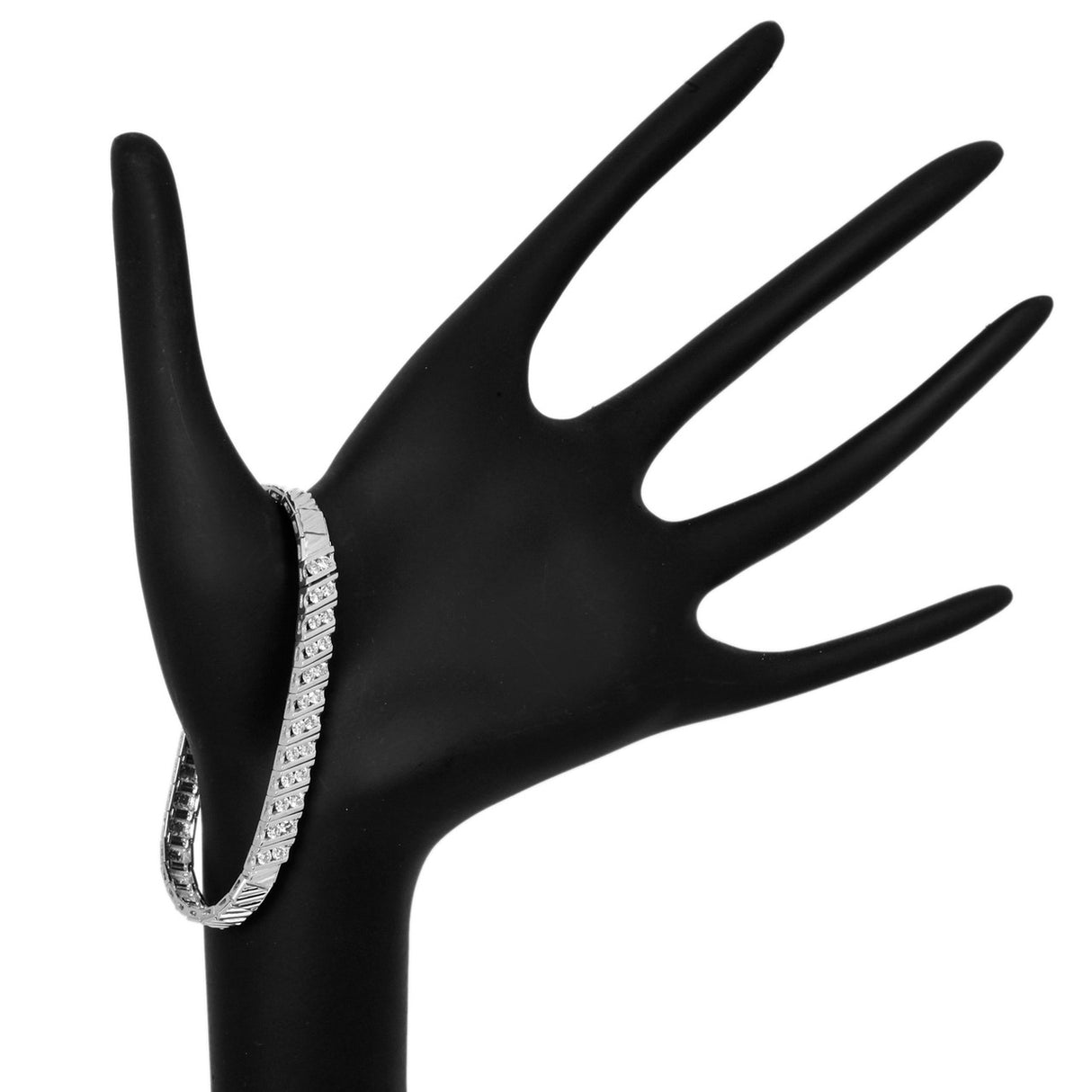 14K White Gold 1.08 Carat Diamond Bracelet Fine Jewellery Modaselle