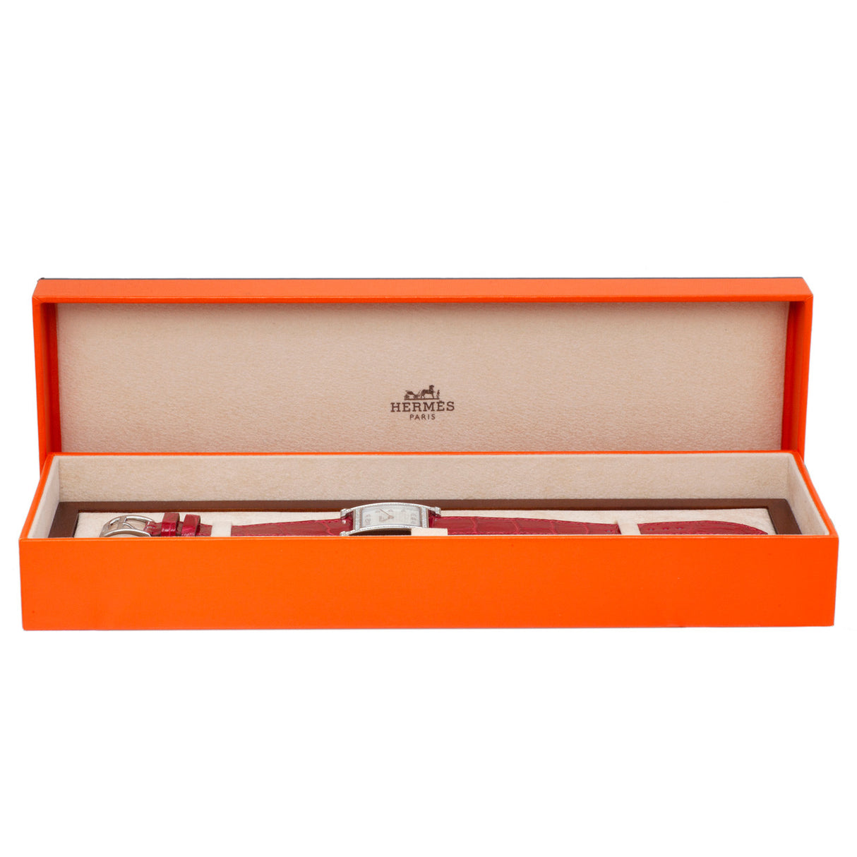 Hermes Stainless Steel & Diamond Heure H Quartz Watch HH1.530 Watches Hermes