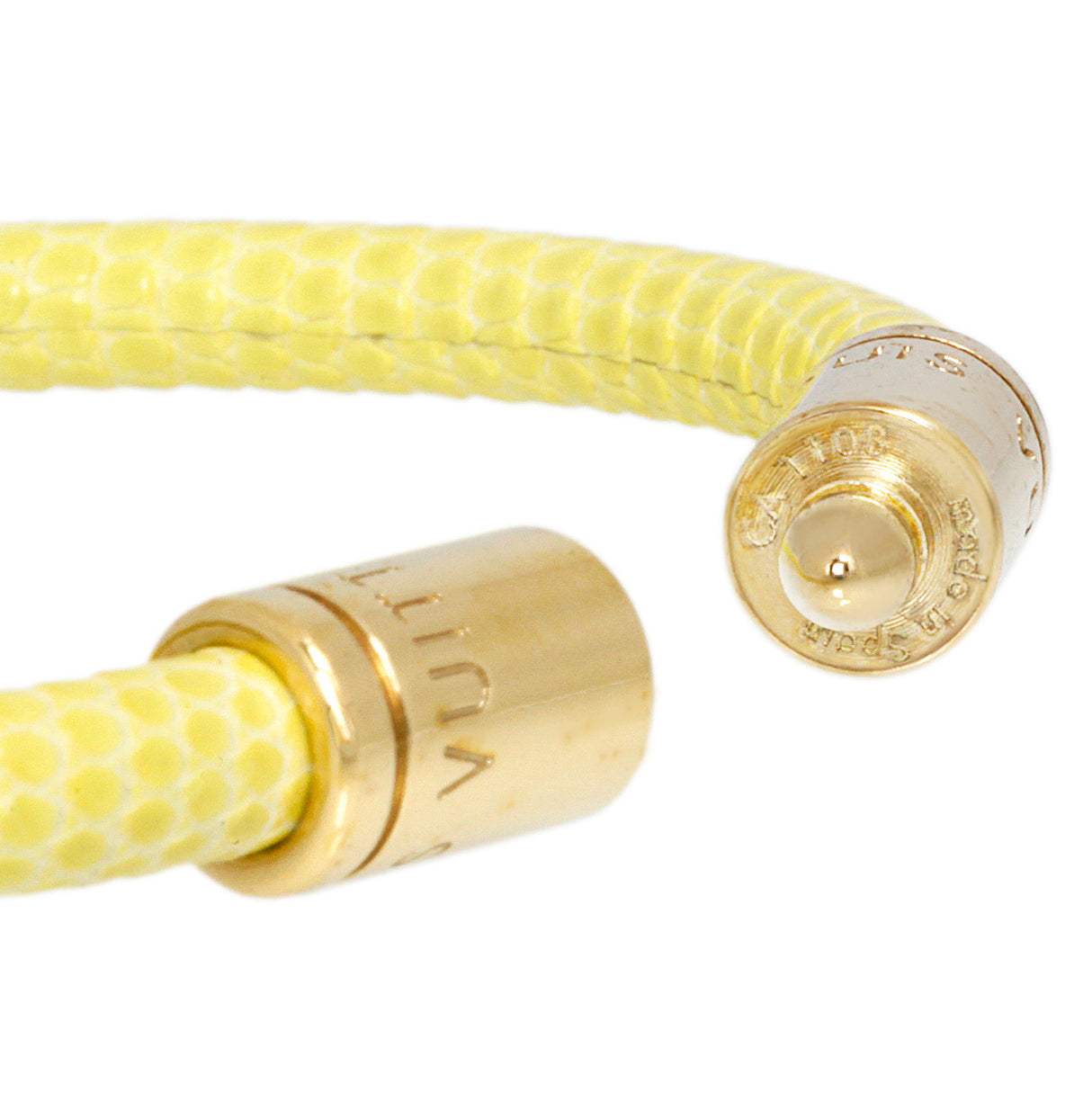 Louis Vuitton Yellow Lizard Keep It Bracelet Designer Jewellery Louis Vuitton