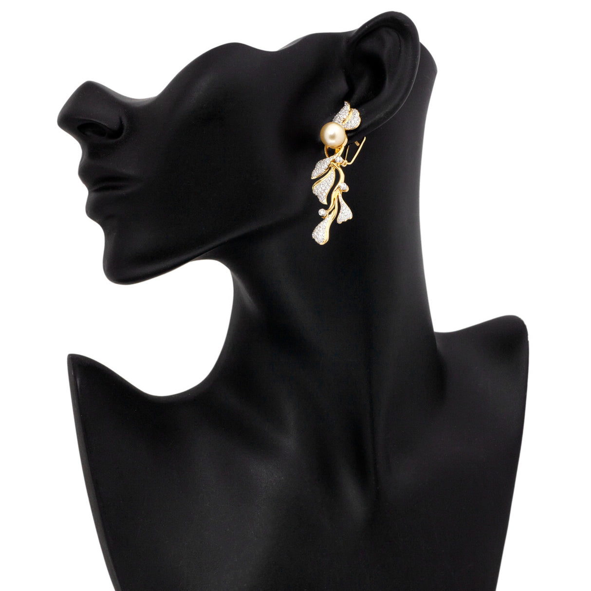 18K Gold Diamond South Sea Pearl Earrings Fine Jewellery Modaselle