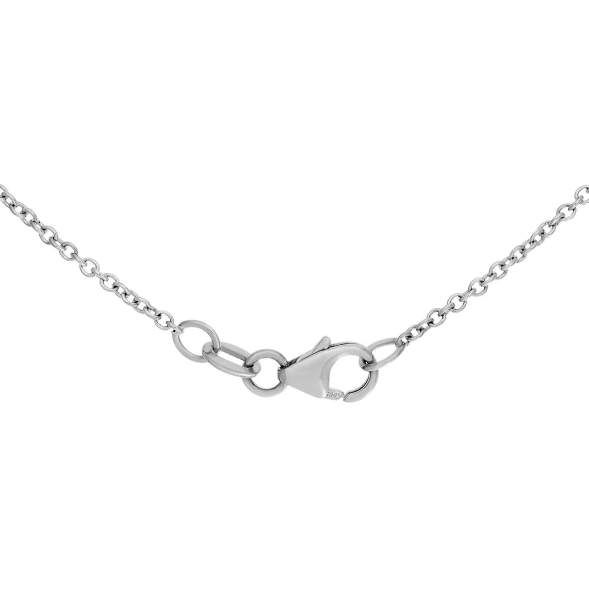 18K White Gold Black & White Diamond Cross Necklace Fine Jewellery Modaselle