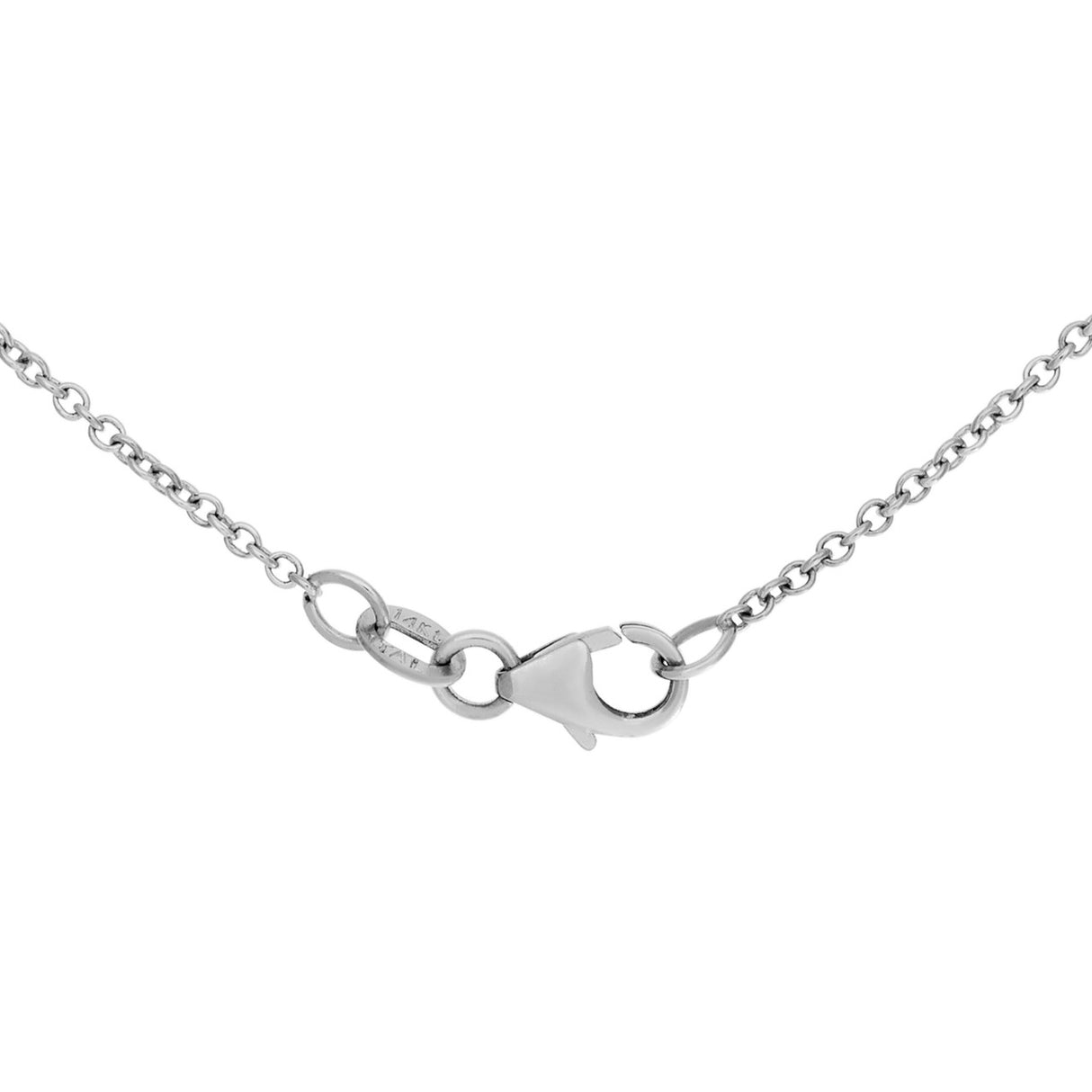 18K White Gold Black & White Diamond Cross Necklace Fine Jewellery Modaselle