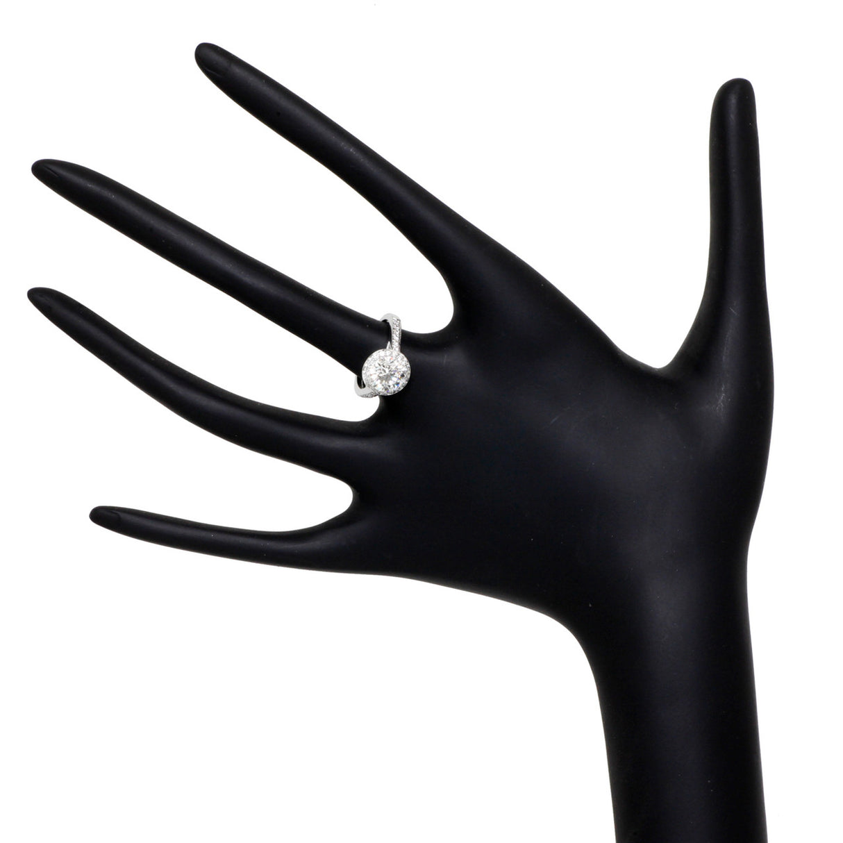 Tiffany & Co. 950 Platinum 1.53 Carat Diamond Embrace Ring Designer Jewellery Tiffany and Co