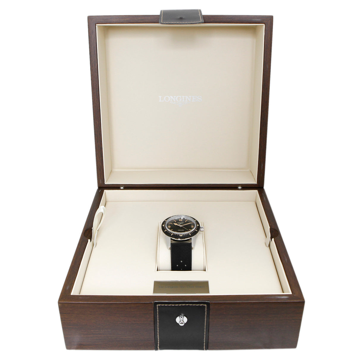 Longines Stainless Steel Heritage Skin Diver L2.822.4.56.9 Watches Longines