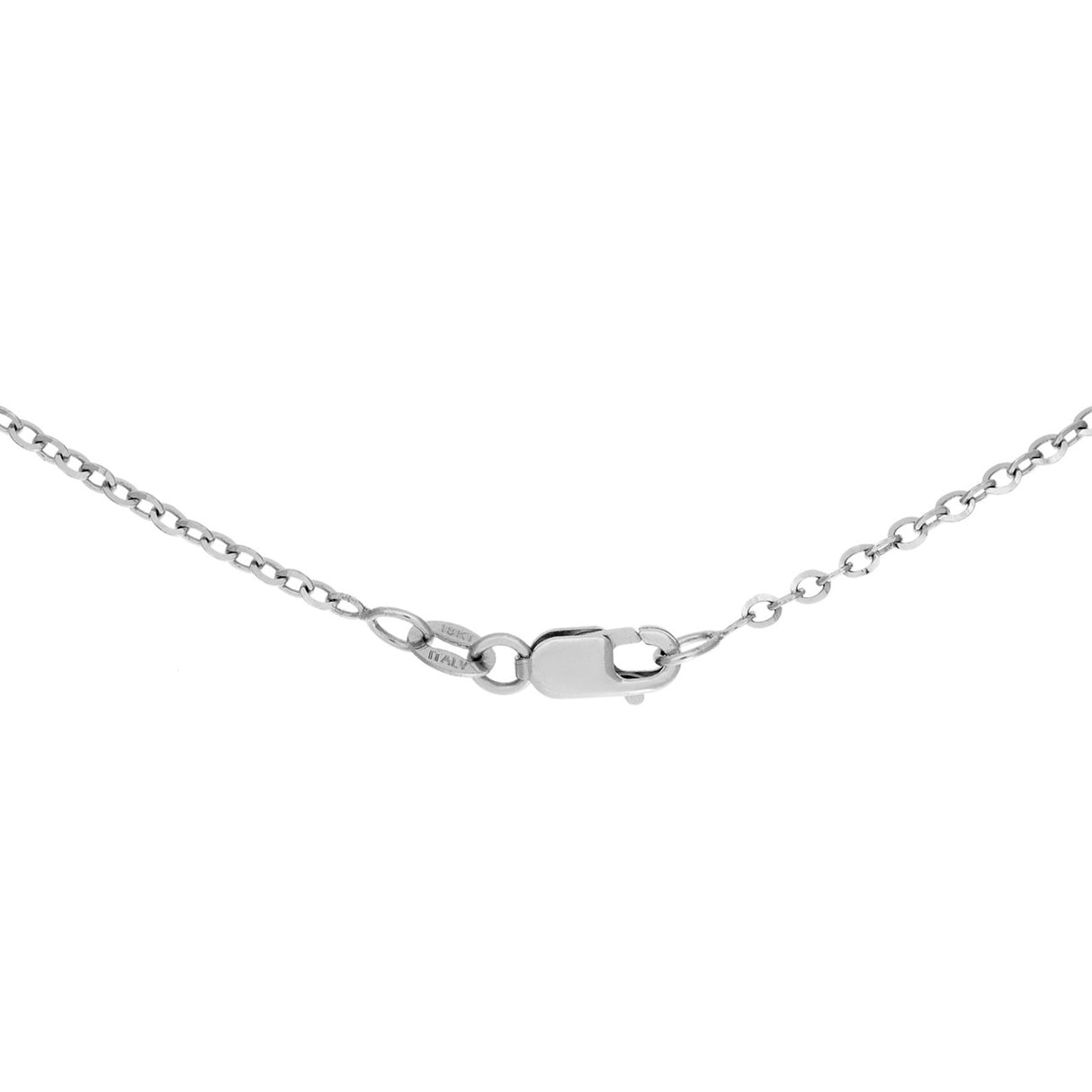 18K White Gold Rose Cut Diamond Cross Pendant Fine Jewellery Modaselle