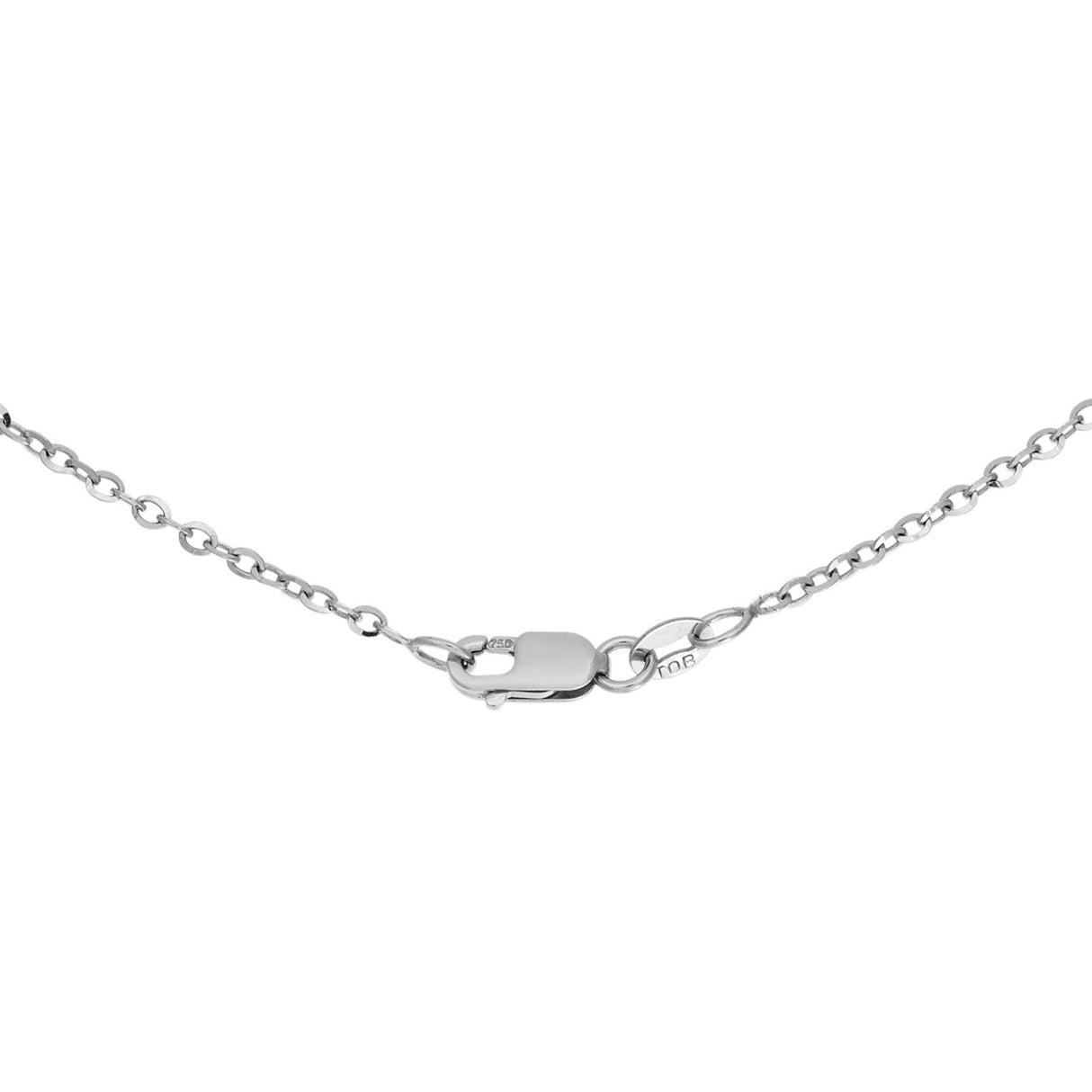 18K White Gold Rose Cut Diamond Cross Pendant Fine Jewellery Modaselle