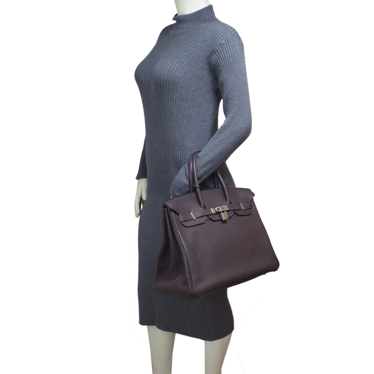 Hermes Chocolate Togo Birkin 35 Handbags Hermes