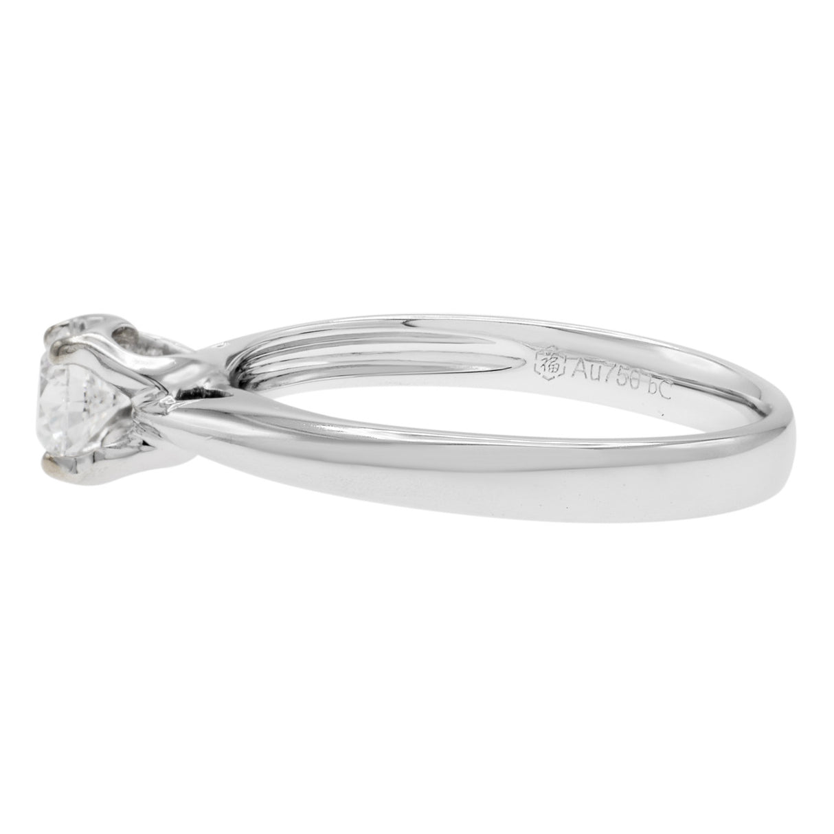 18K White Gold 0.30 Carat Diamond Solitaire Ring Fine Jewellery Modaselle