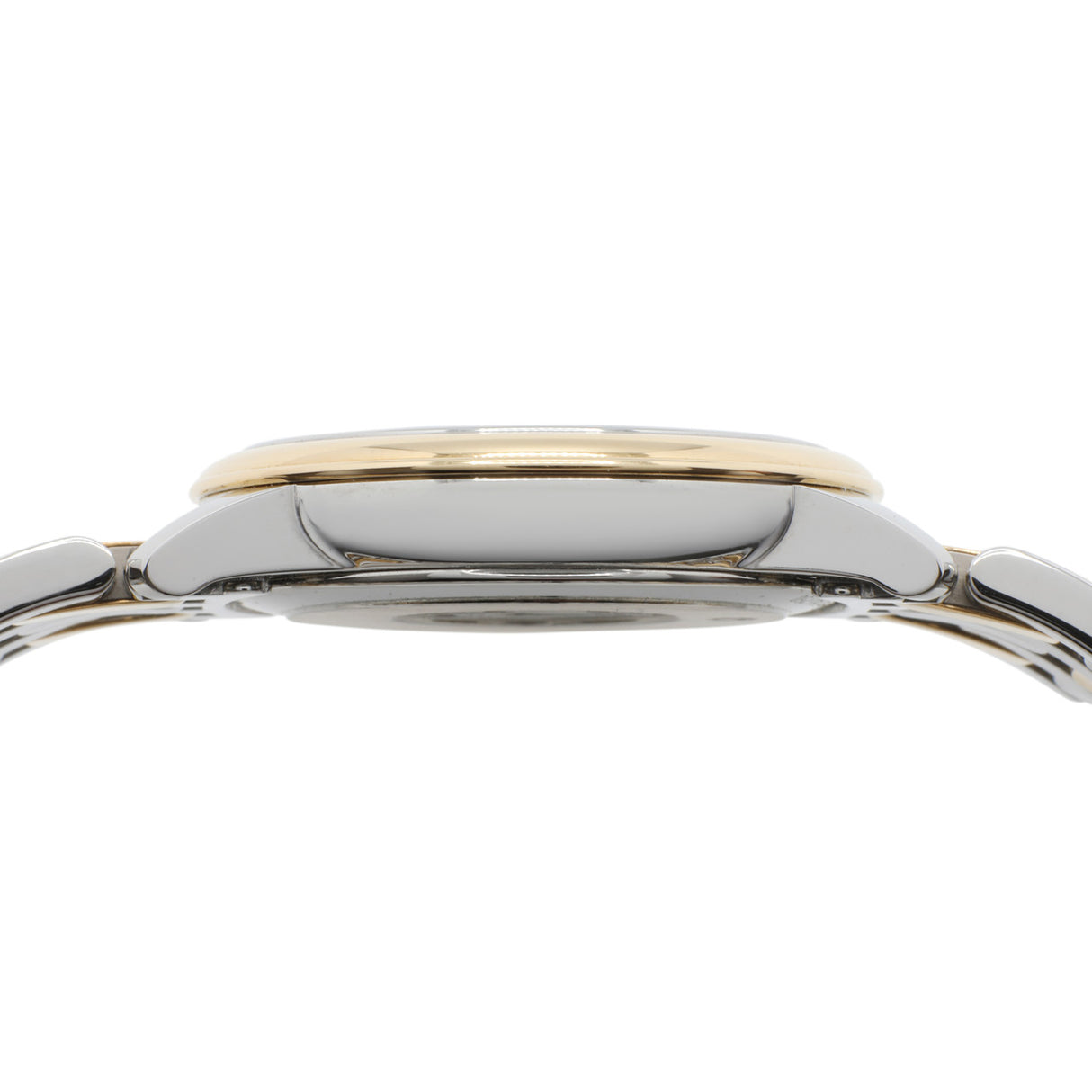 Omega Stainless Steel 18K Yellow Gold De Ville Prestige Quartz 424.20.27.60.58.004 Watches Omega