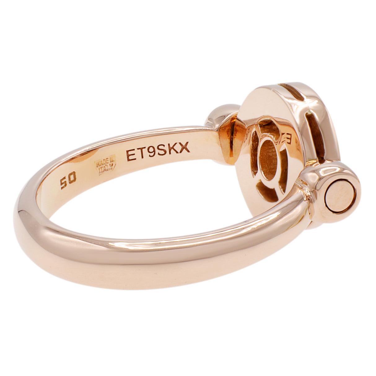 Bulgari 18K Rose Gold Diamond Bvlgari Bvlgari Flip Ring Designer Jewellery Bulgari