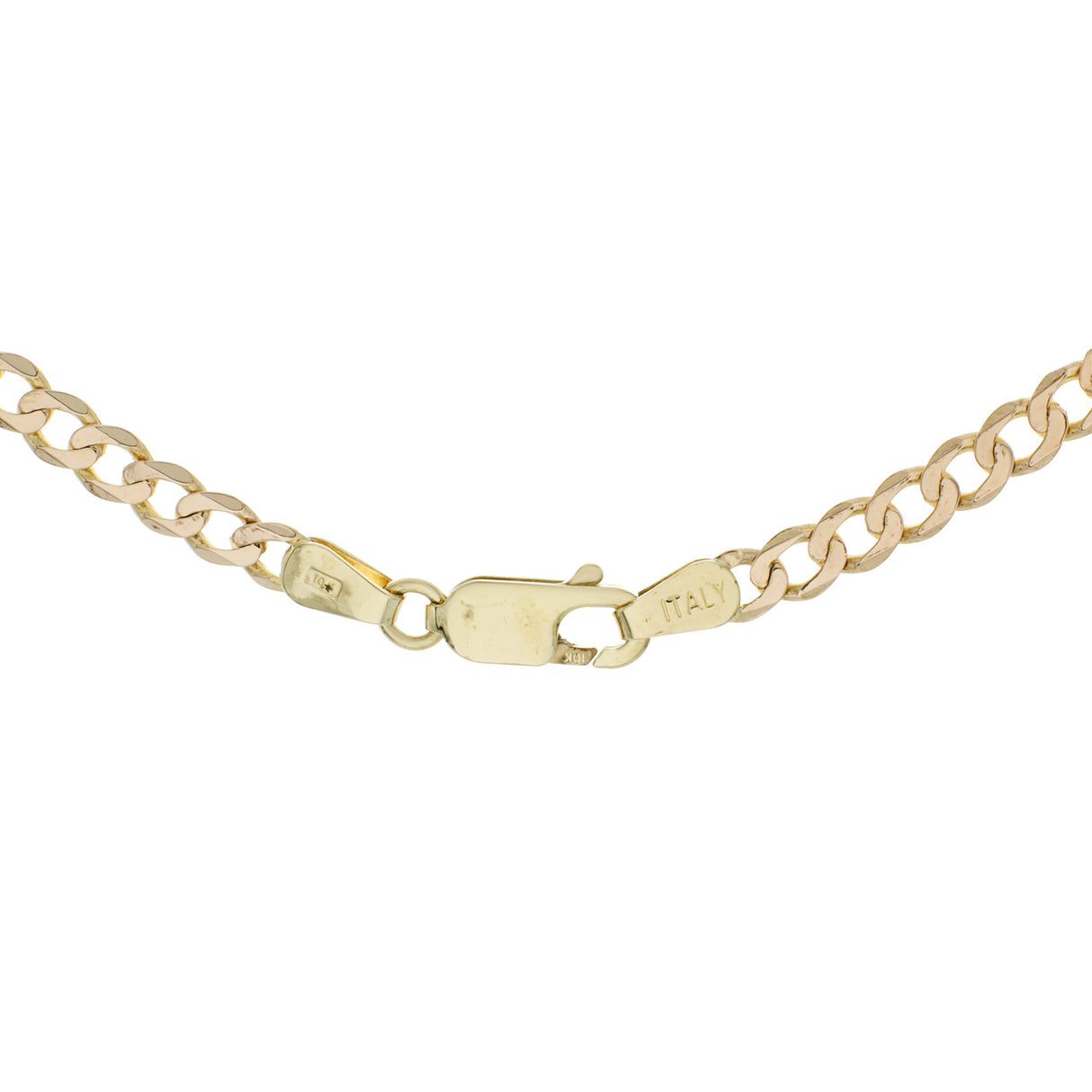 10K Yellow Gold Curb Link Chain Necklace Fine Jewellery Modaselle