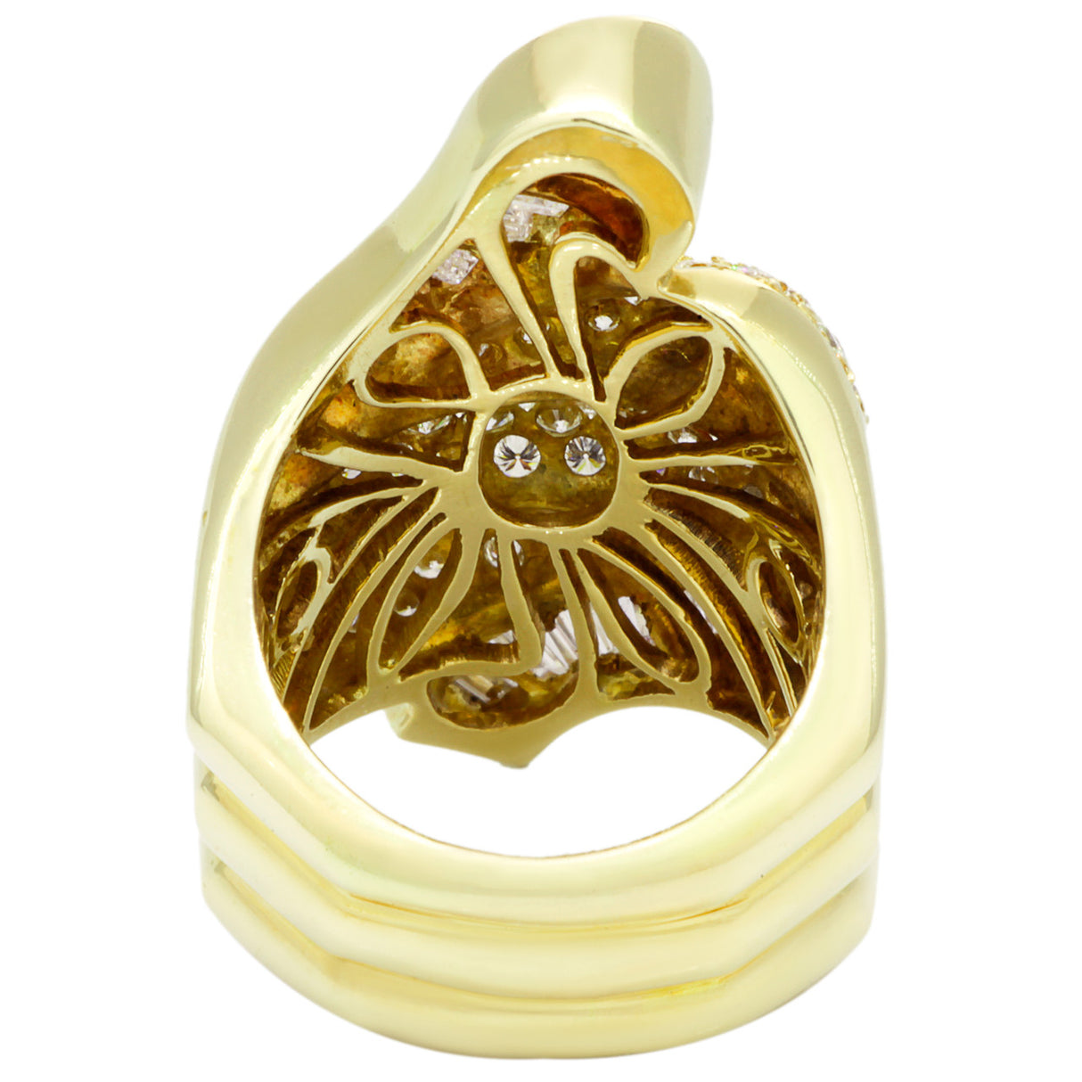 18K Yellow Gold 2.32 Carat Diamond Ring Fine Jewellery Modaselle