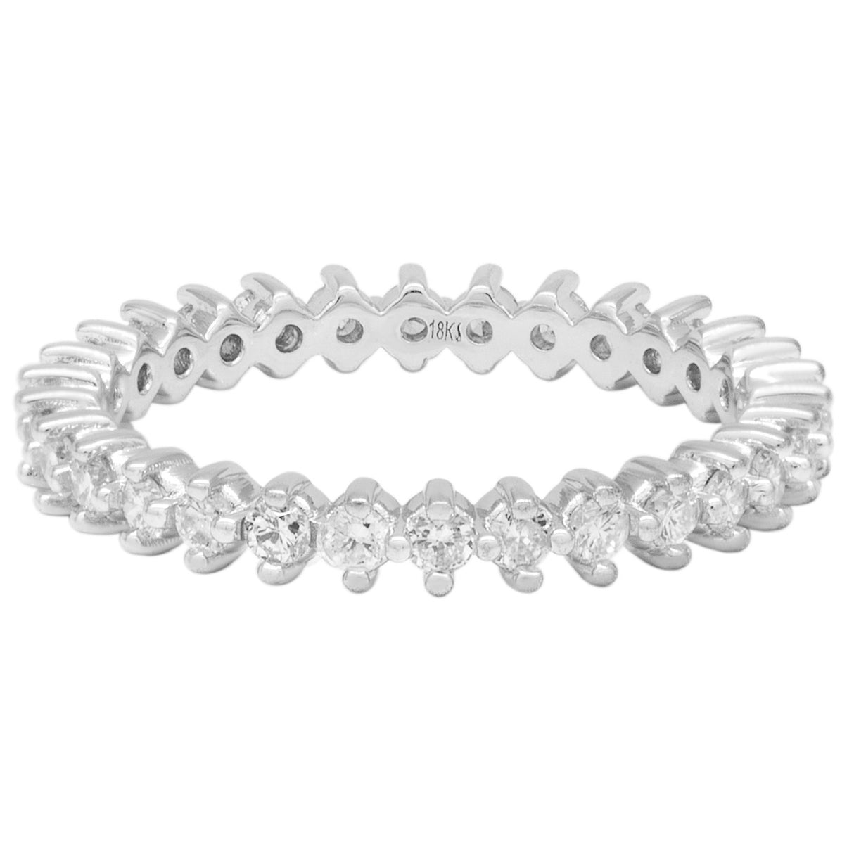 18K White Gold 0.60 Carat Diamond Eternity Band Fine Jewellery Modaselle