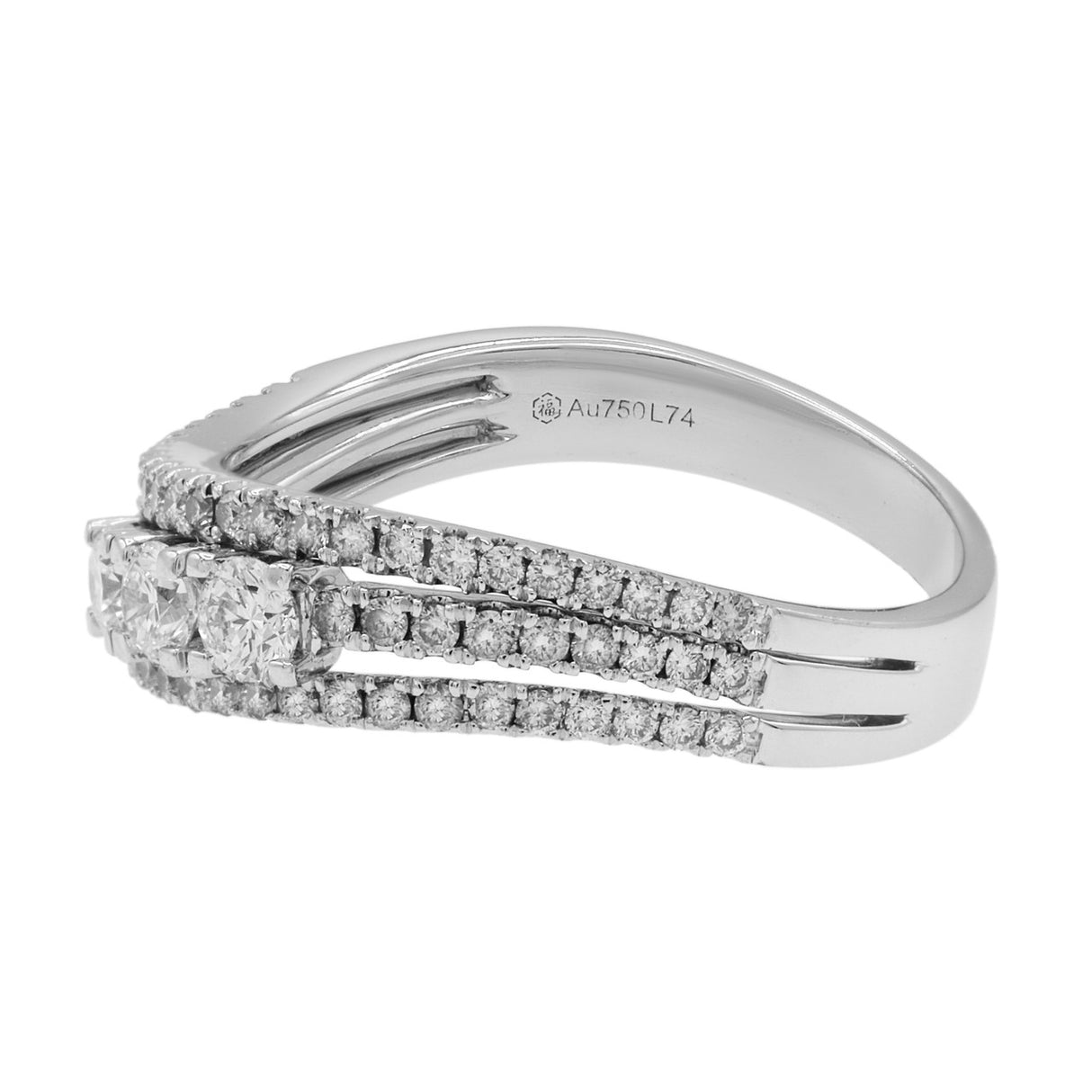 18K White Gold 0.86 Carat Diamond Ring Fine Jewellery Modaselle