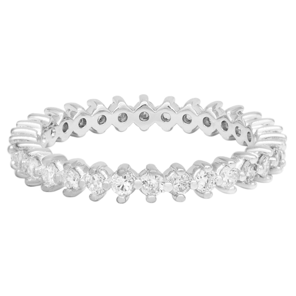 18K White Gold 0.60 Carat Diamond Eternity Band Fine Jewellery Modaselle
