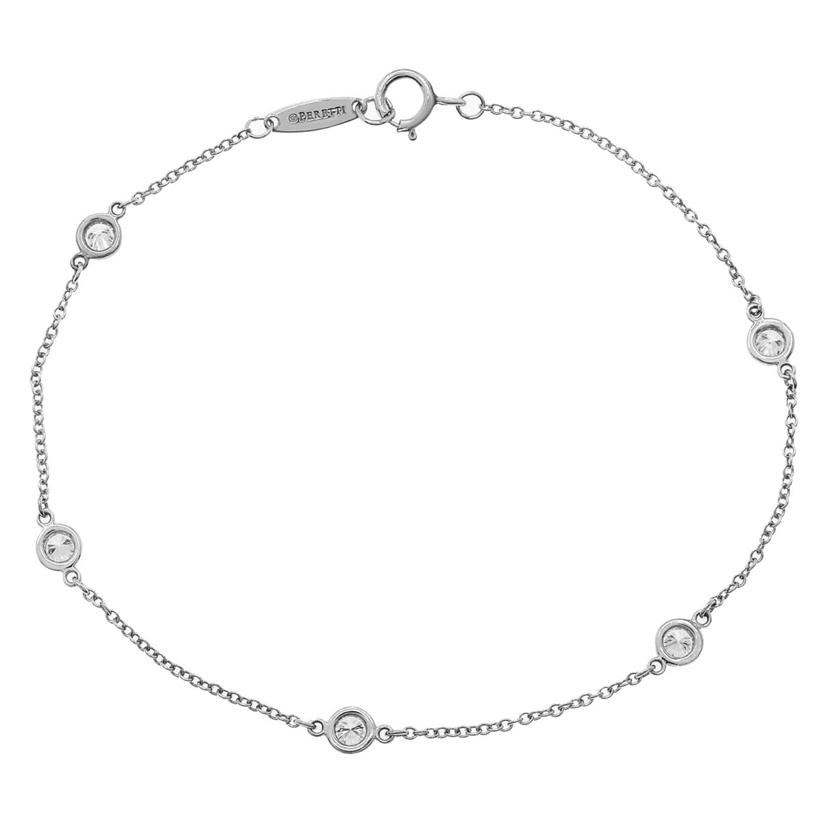 Tiffany & Co. Platinum Diamond by the Yard Bracelet Designer Jewellery Tiffany and Co