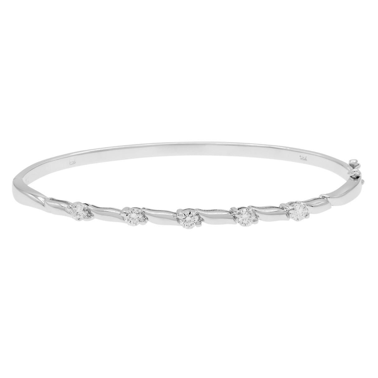 18K White Gold 0.50 Carat Diamond Bracelet Fine Jewellery Modaselle
