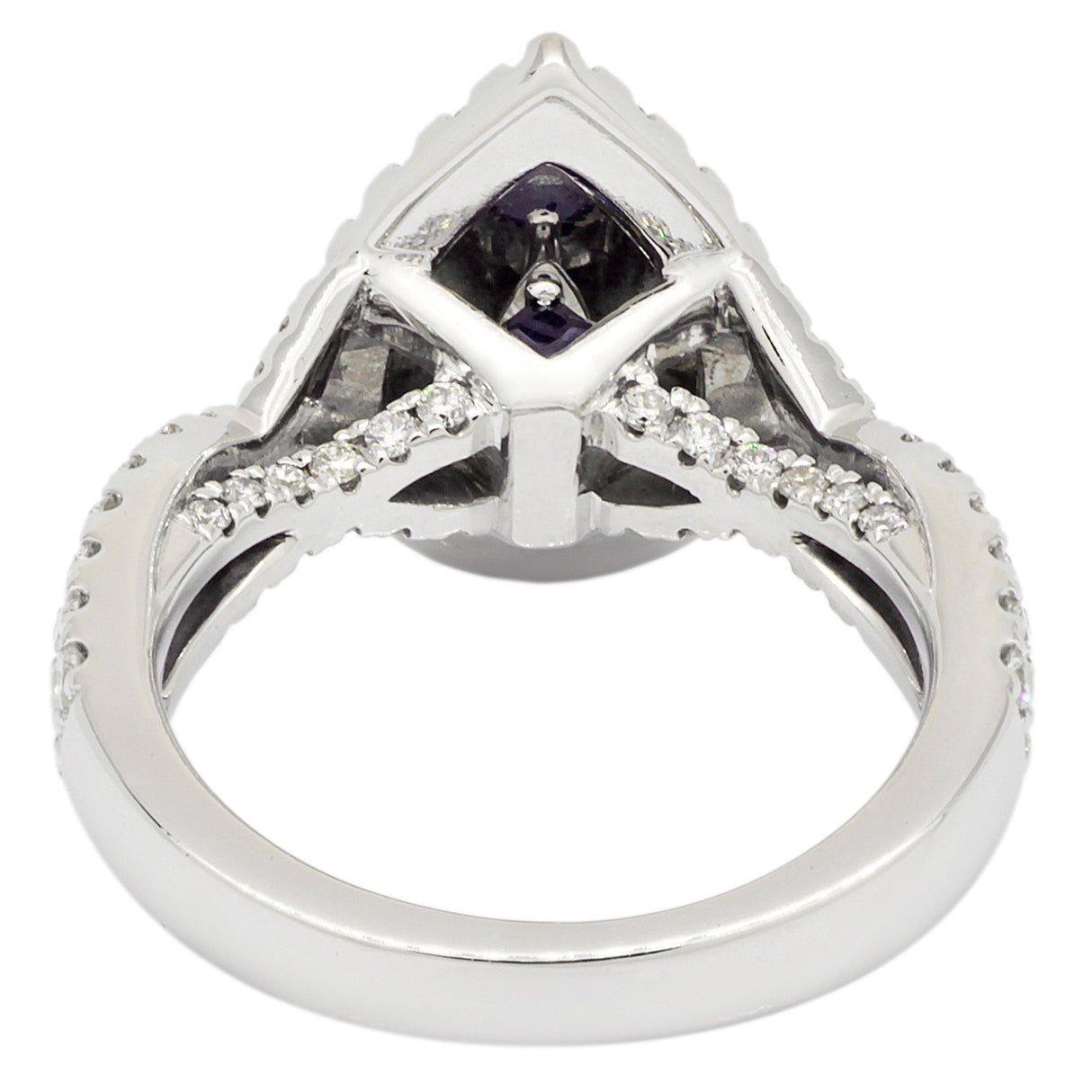 14K White Gold Vera Wang 0.85 Carat Pear Diamond Ring Fine Jewellery Modaselle