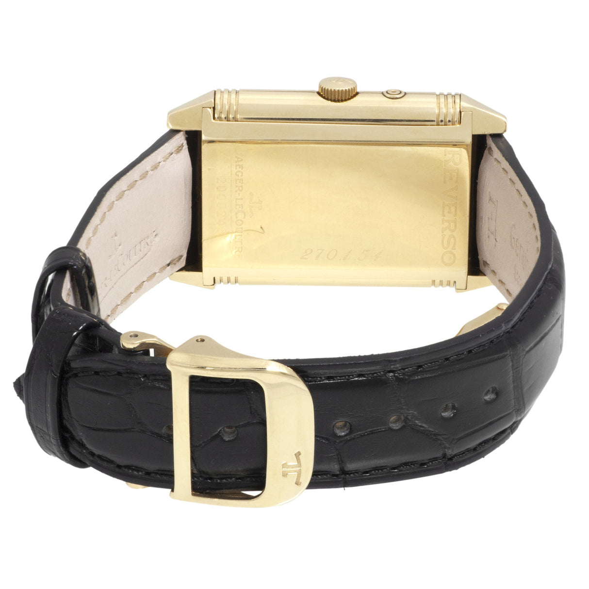 Jaeger-LeCoultre 18K Yellow Gold Reverso Duoface Day & Night 270.1.54 Watches Jaeger LeCoultre