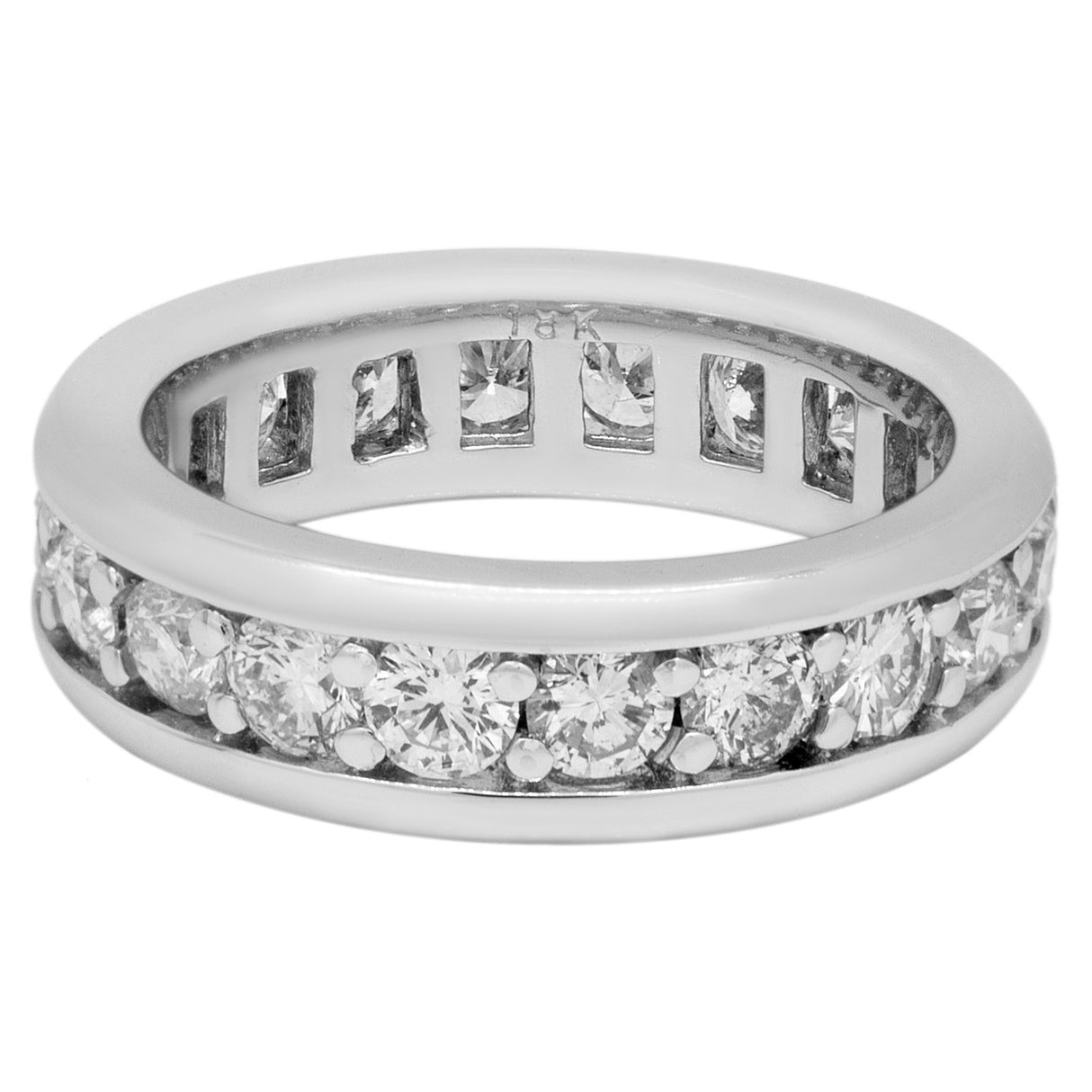 18K White Gold 2.10 Carat Diamond Eternity Ring Fine Jewellery Modaselle
